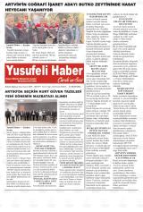 Yusufeli Haber Çoruh'un Sesi gazetesi 1. sayfa