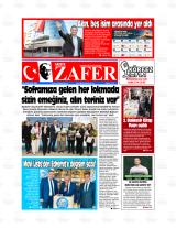Zafer gazetesi 1. sayfa