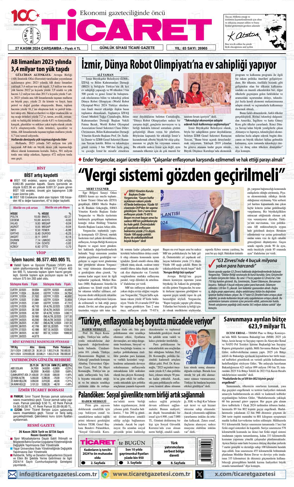 TİCARET Gazetesi