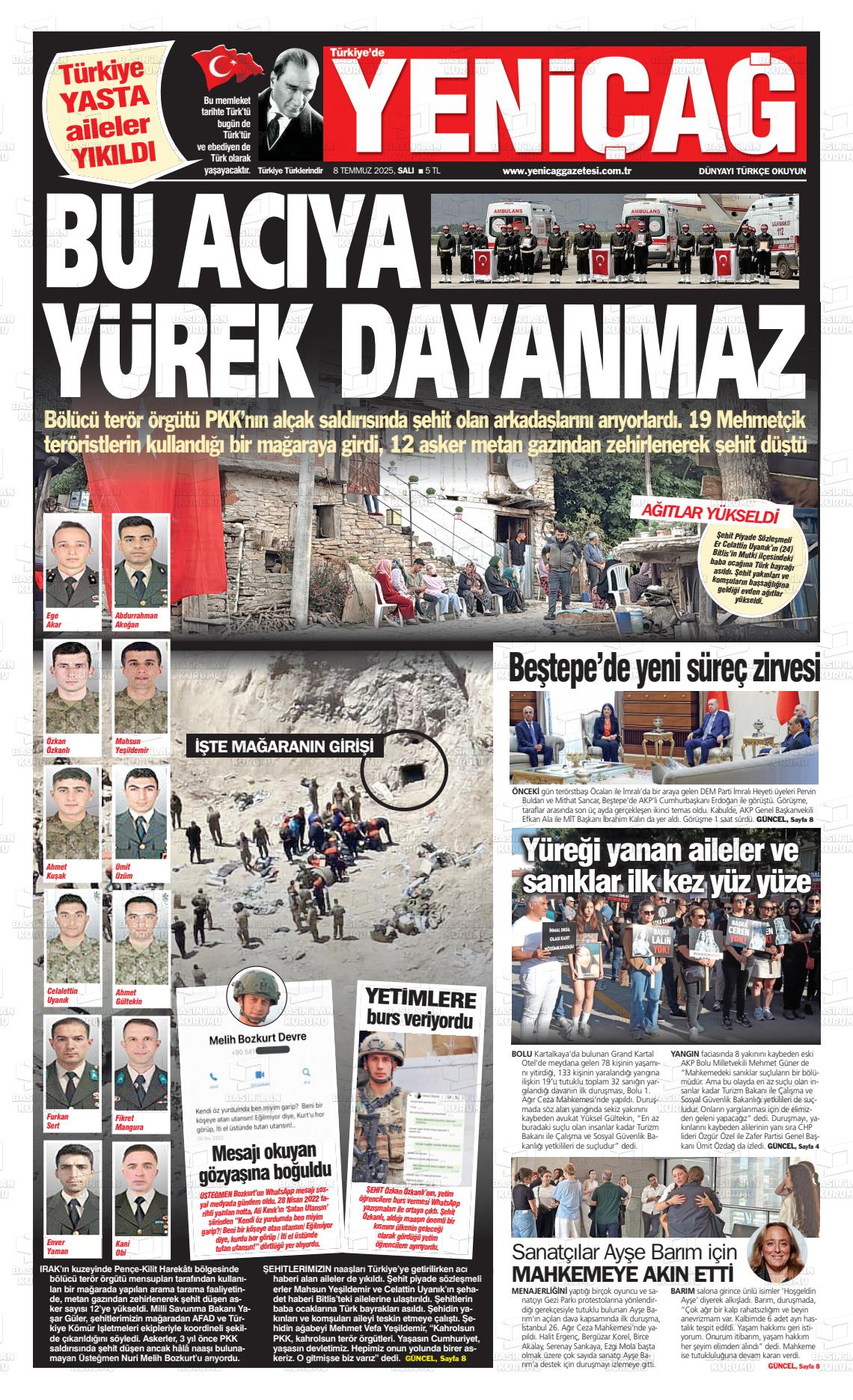 TÜRKİYE'DE YENİÇAĞ Gazetesi