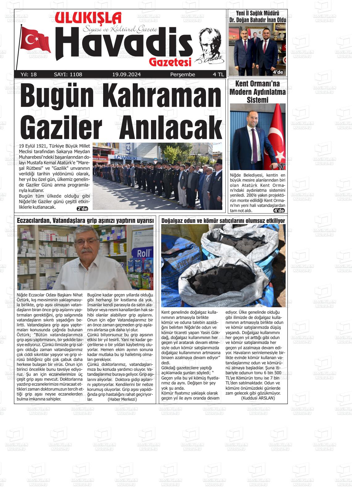 ULUKIŞLA HAVADİS Gazetesi