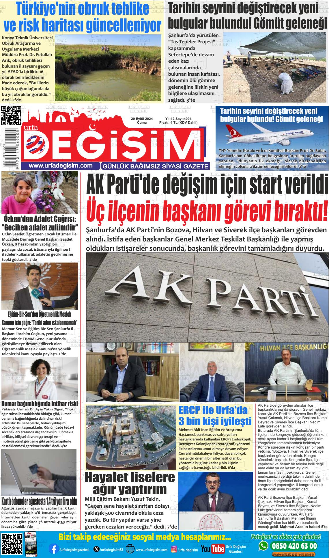 URFA DEĞİŞİM Gazetesi