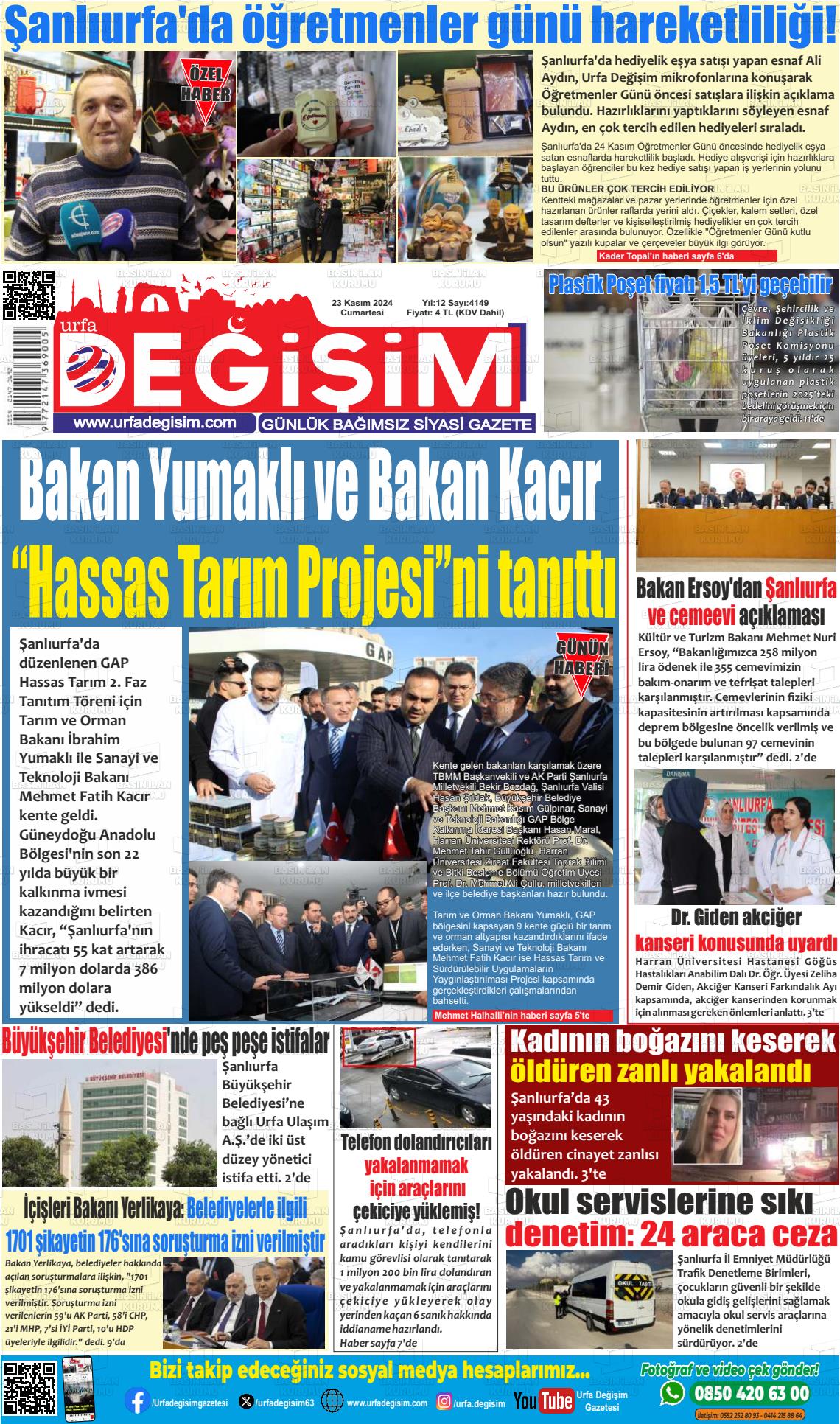 URFA DEĞİŞİM Gazetesi