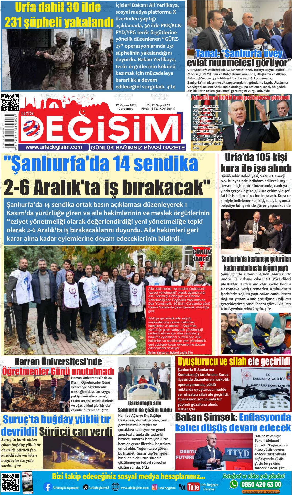 URFA DEĞİŞİM Gazetesi