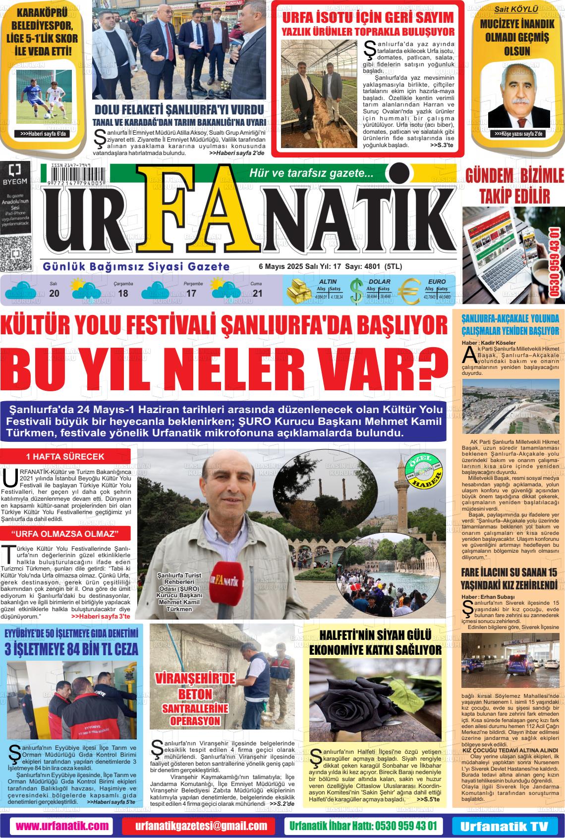 URFANATİK Gazetesi