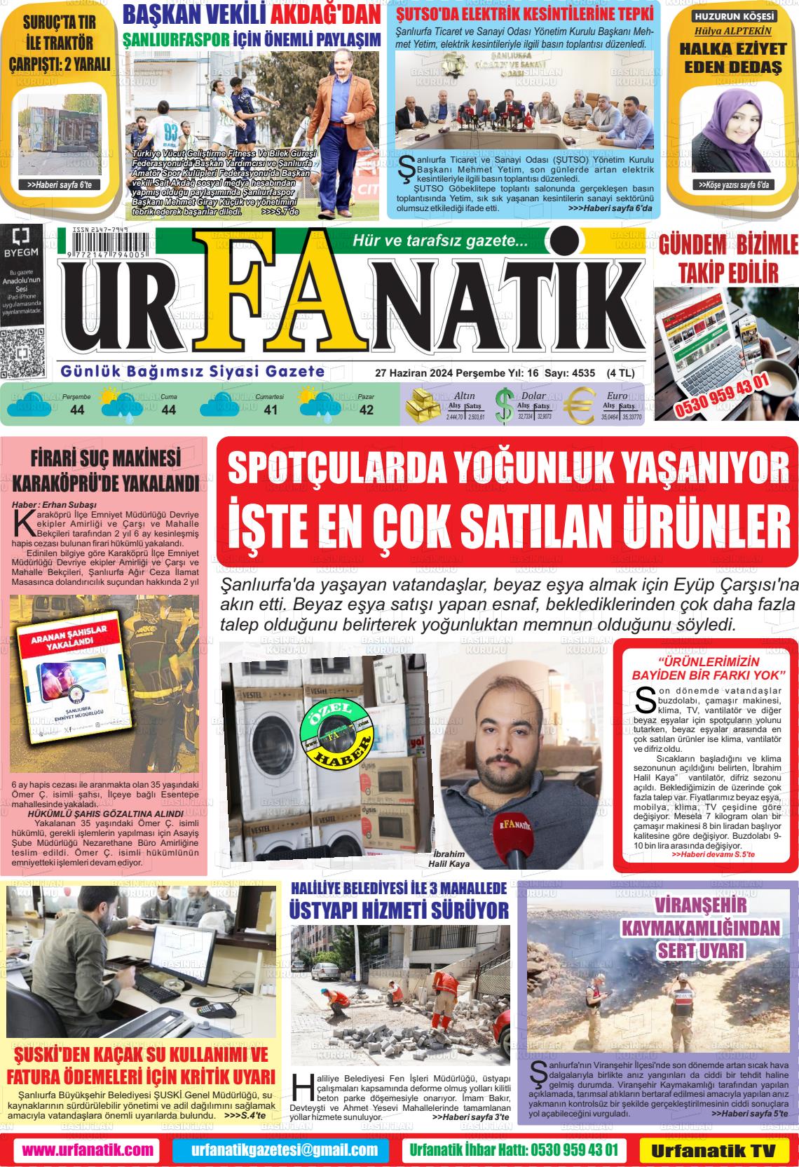URFANATİK Gazetesi