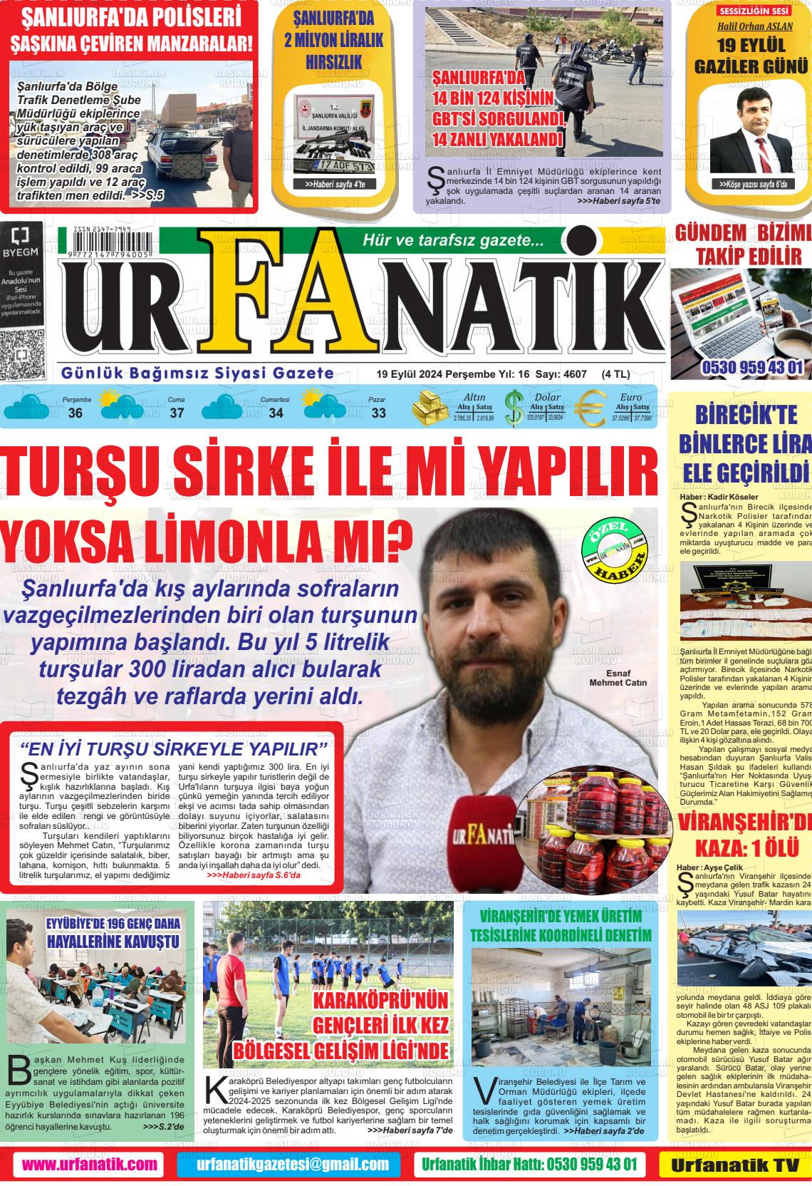 URFANATİK Gazetesi