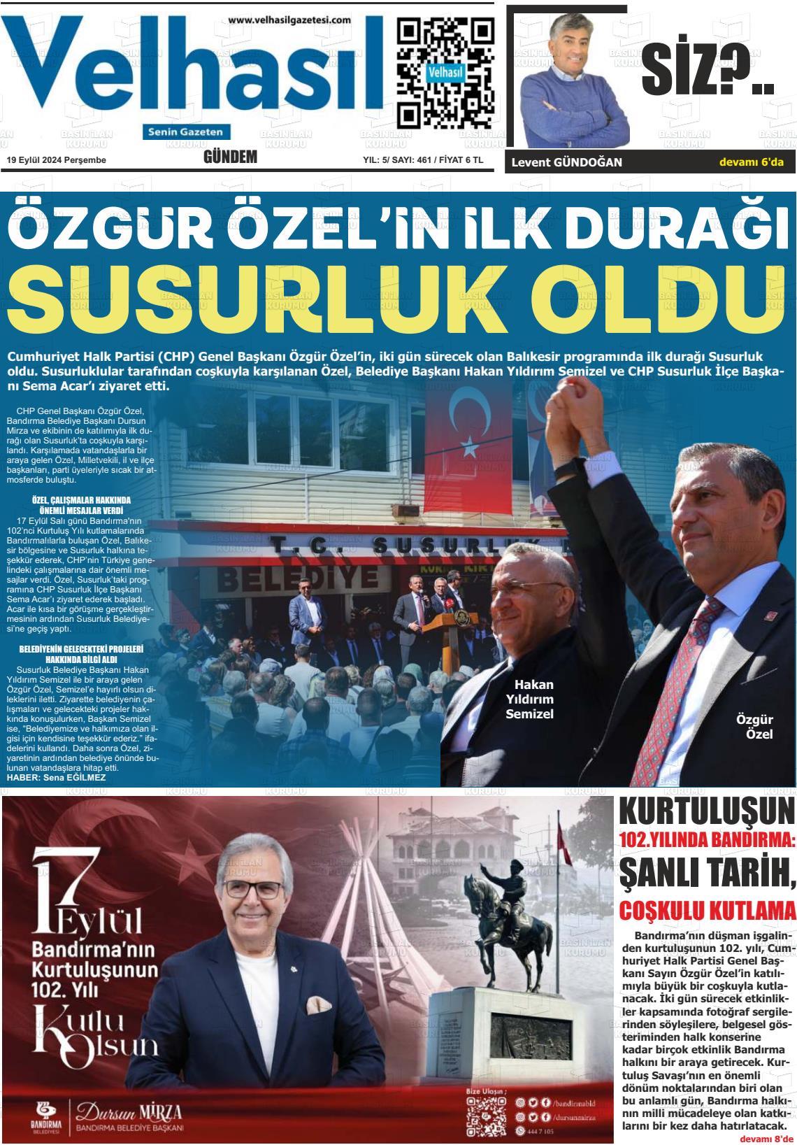 VELHASIL Gazetesi