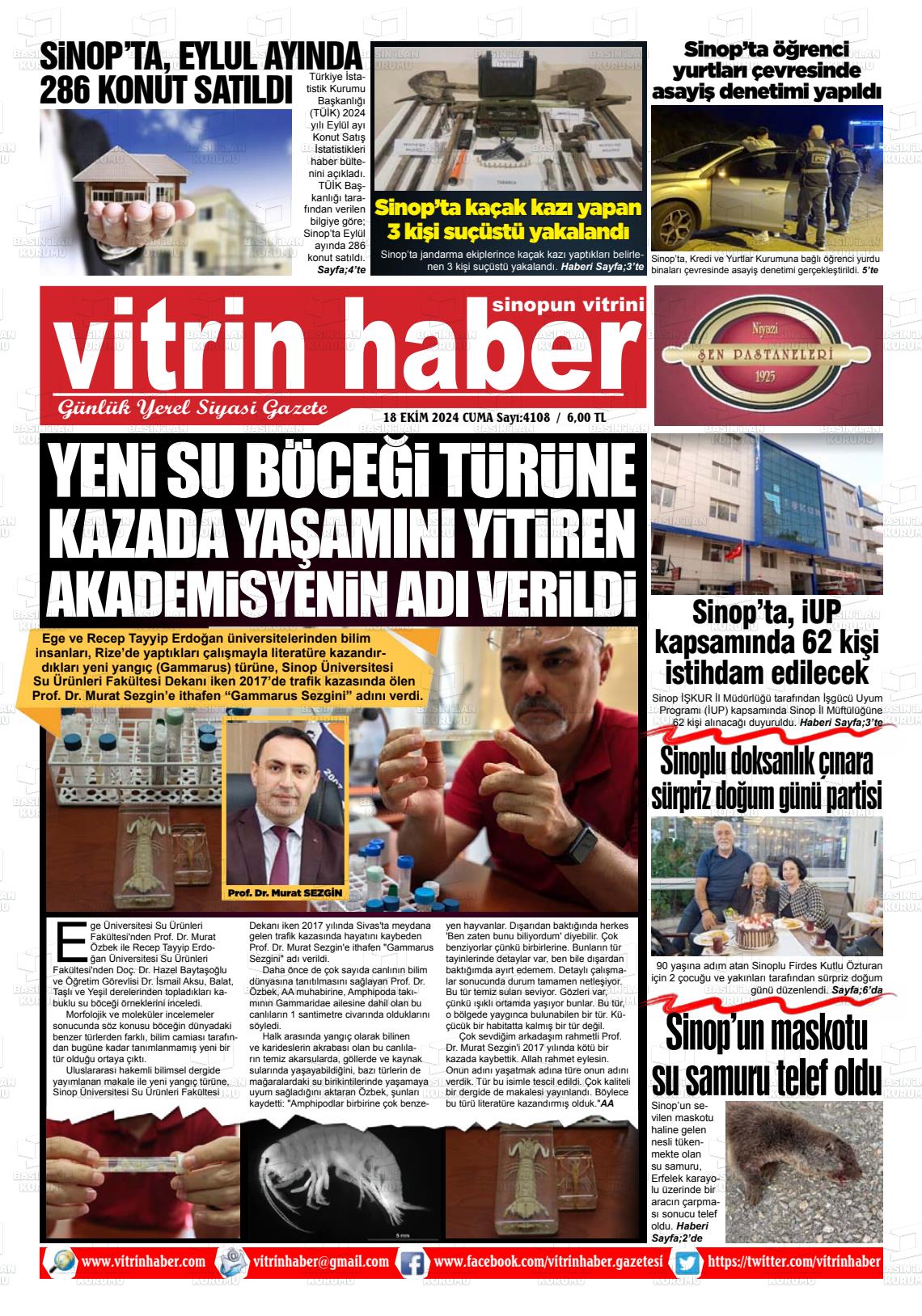 VİTRİN HABER Gazetesi