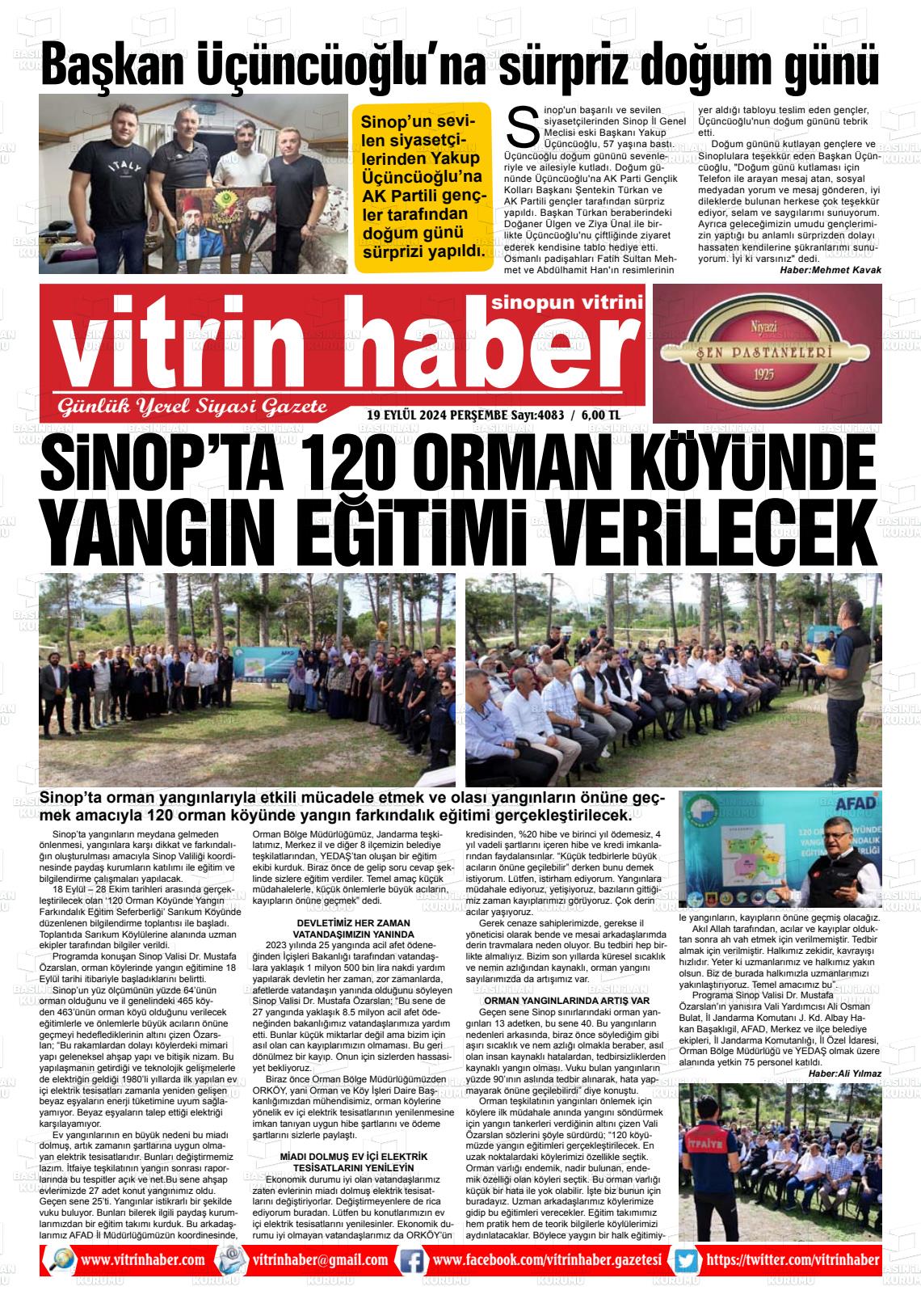 VİTRİN HABER Gazetesi