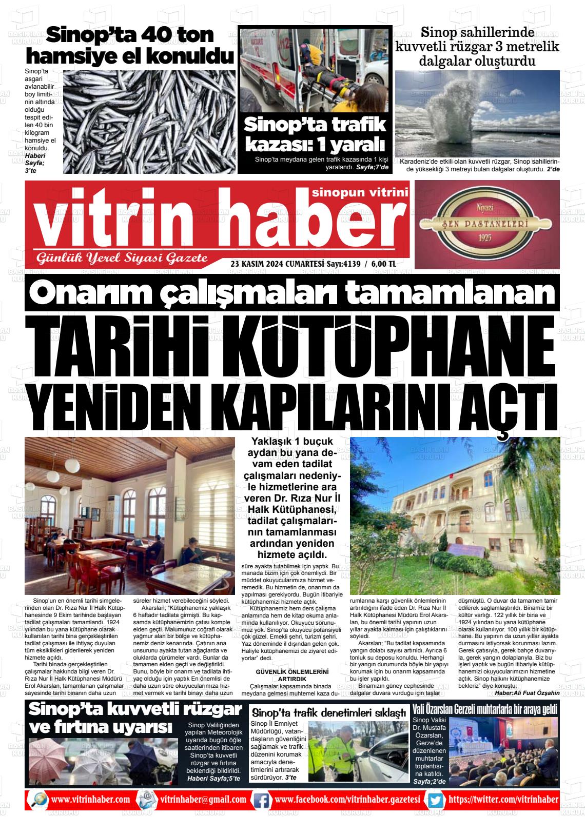 VİTRİN HABER Gazetesi