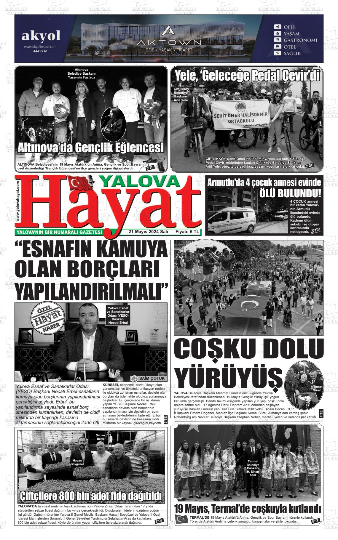 YALOVA HAYAT Gazetesi