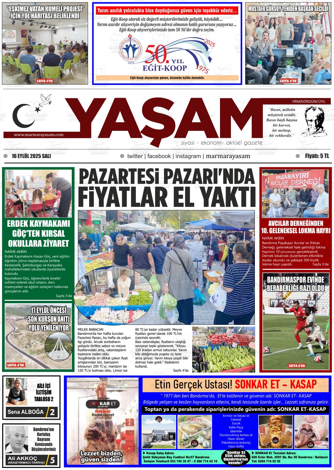 YAŞAM Gazetesi
