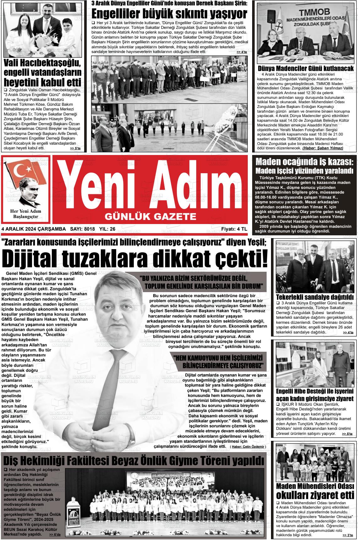 YENİ ADIM Gazetesi