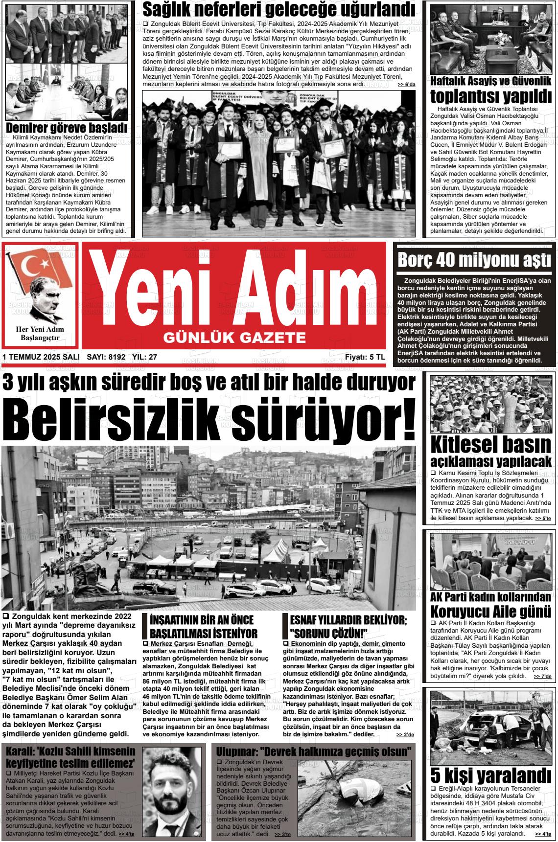 YENİ ADIM Gazetesi