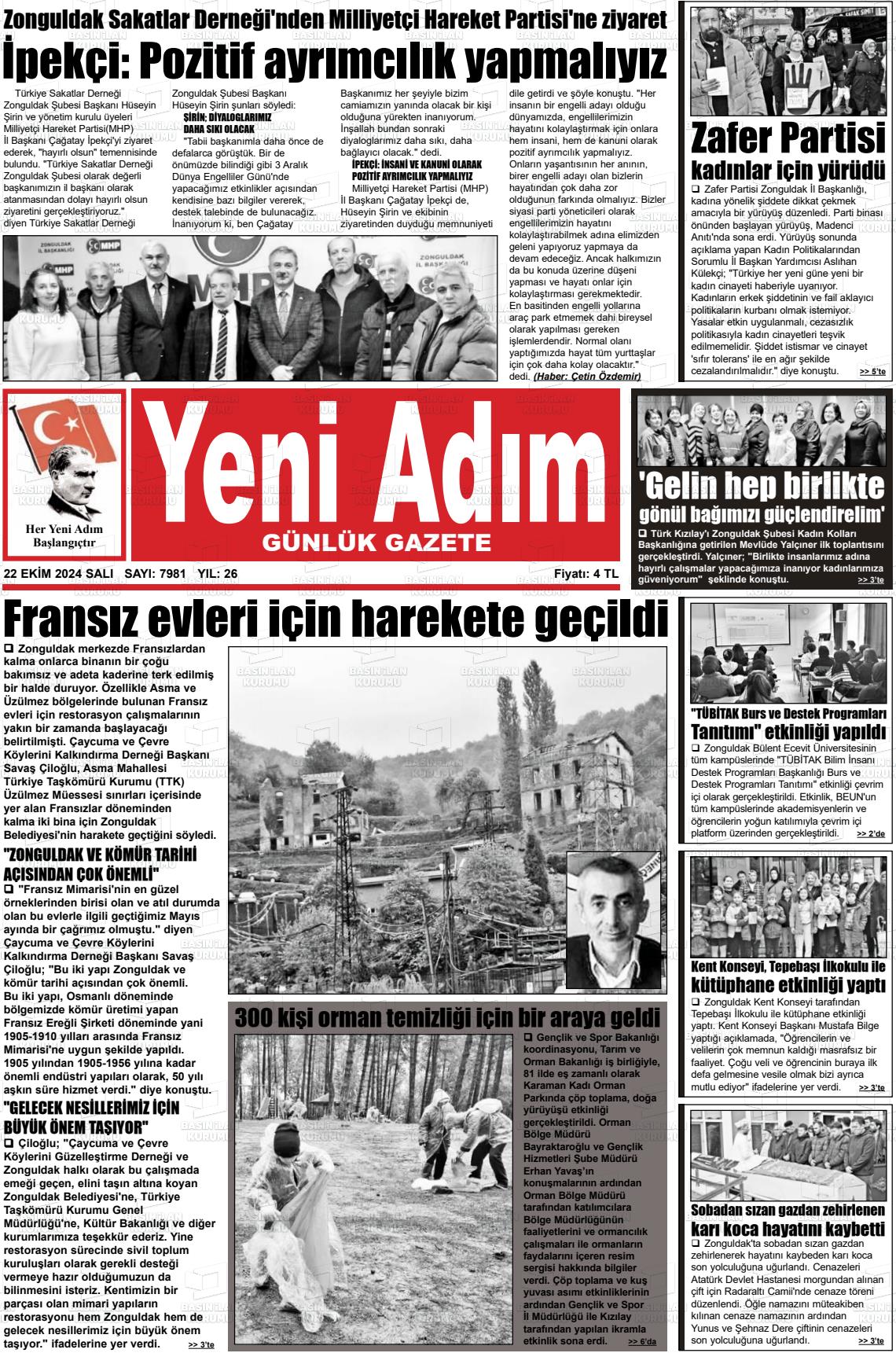 YENİ ADIM Gazetesi