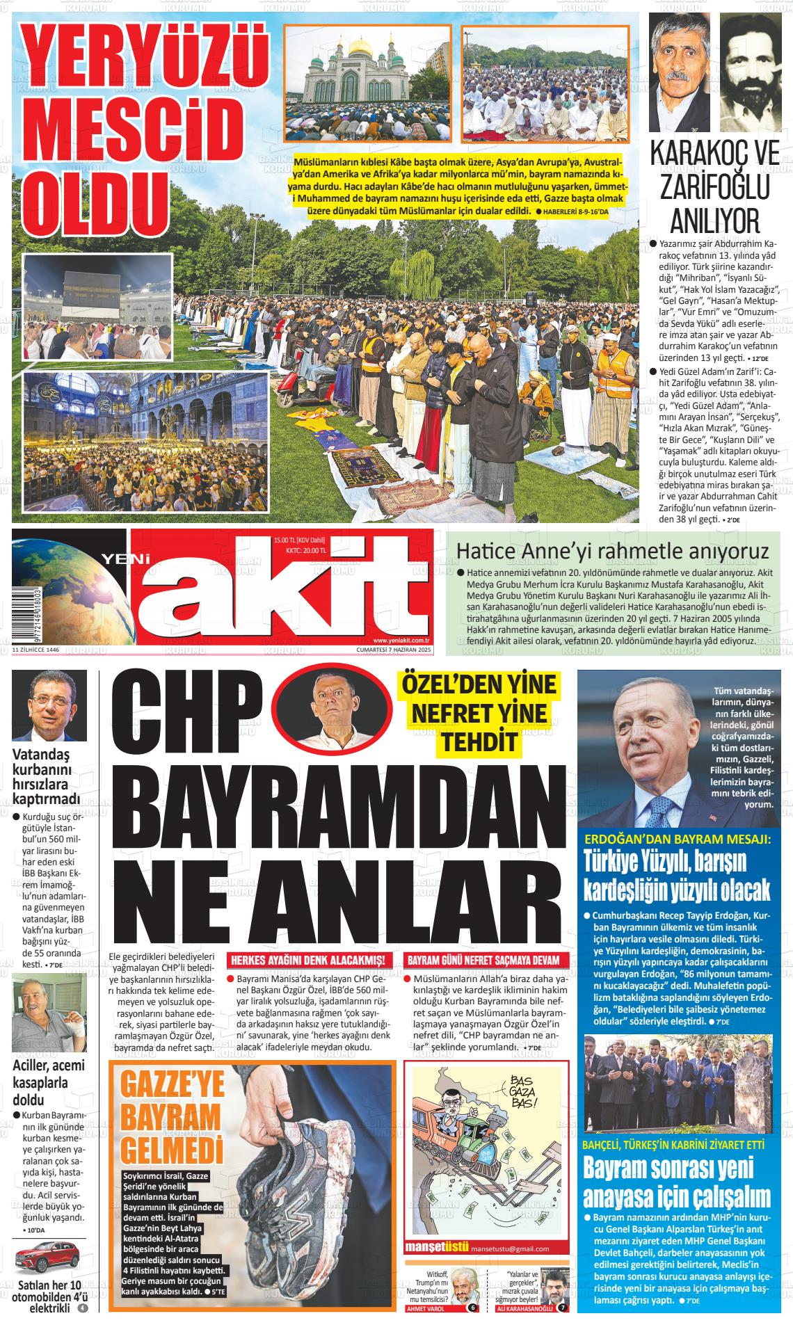 YENİ AKİT Gazetesi