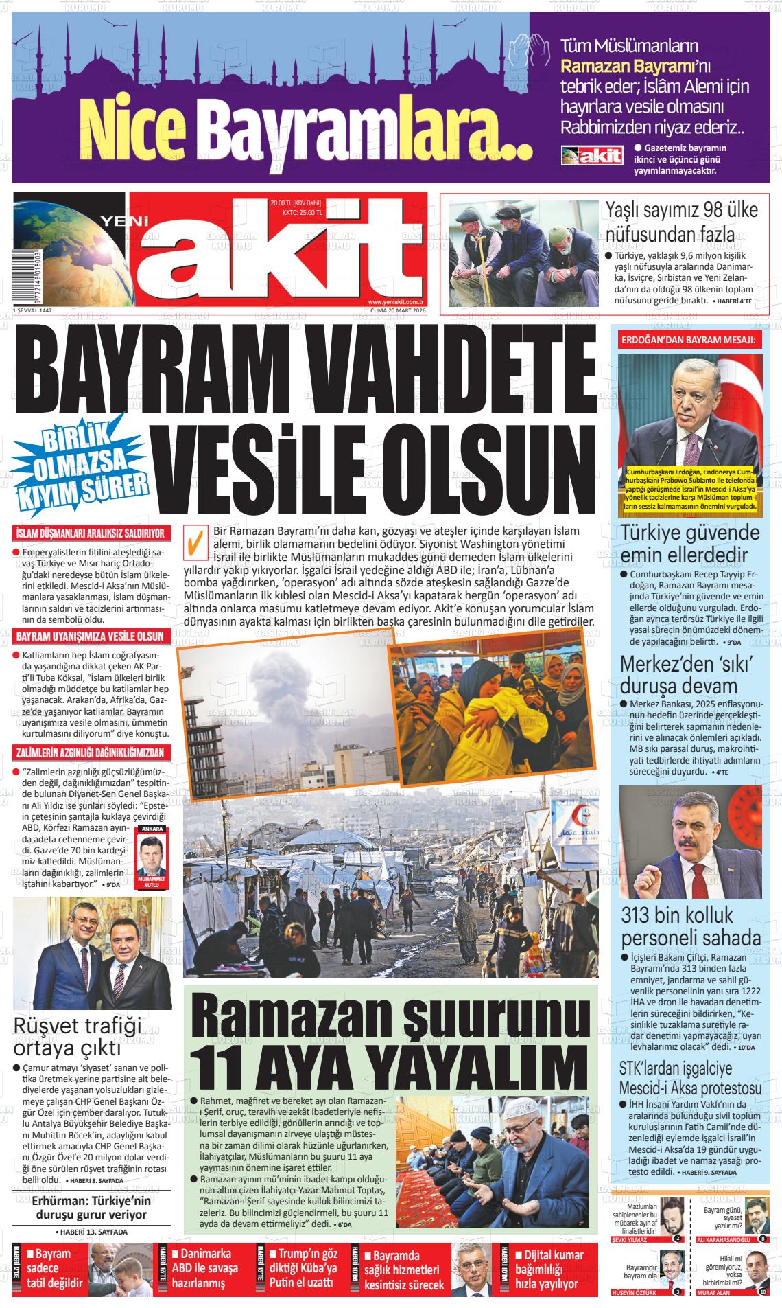 YENİ AKİT Gazetesi
