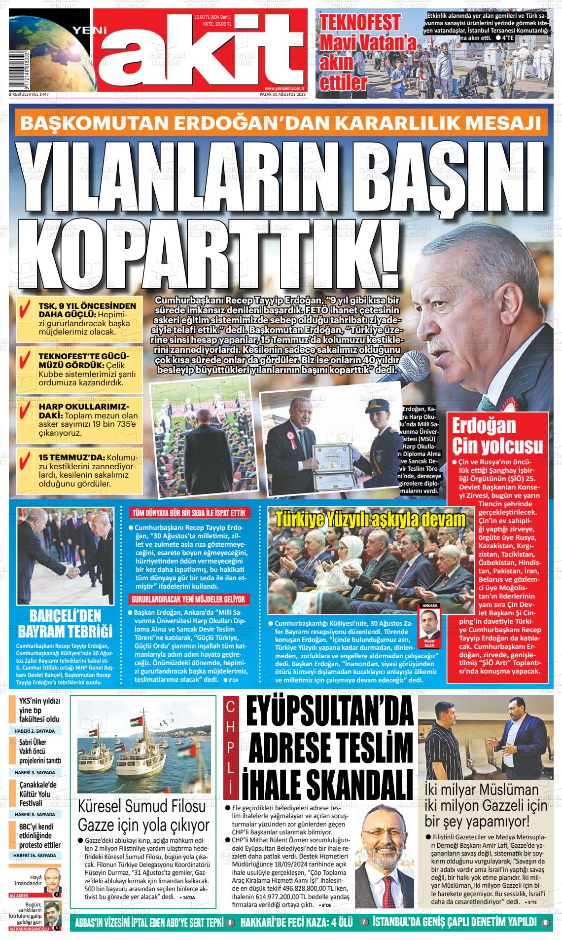 YENİ AKİT Gazetesi