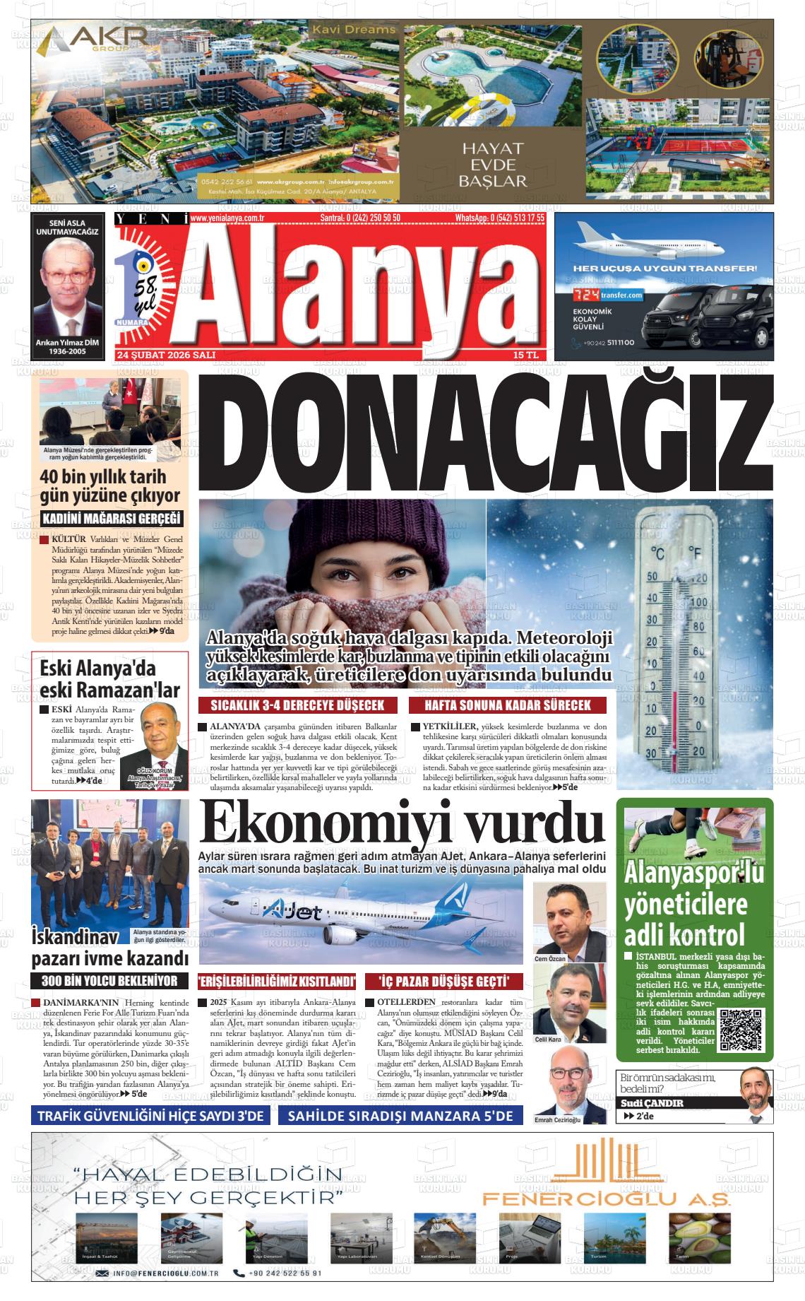 YENİ ALANYA Gazetesi