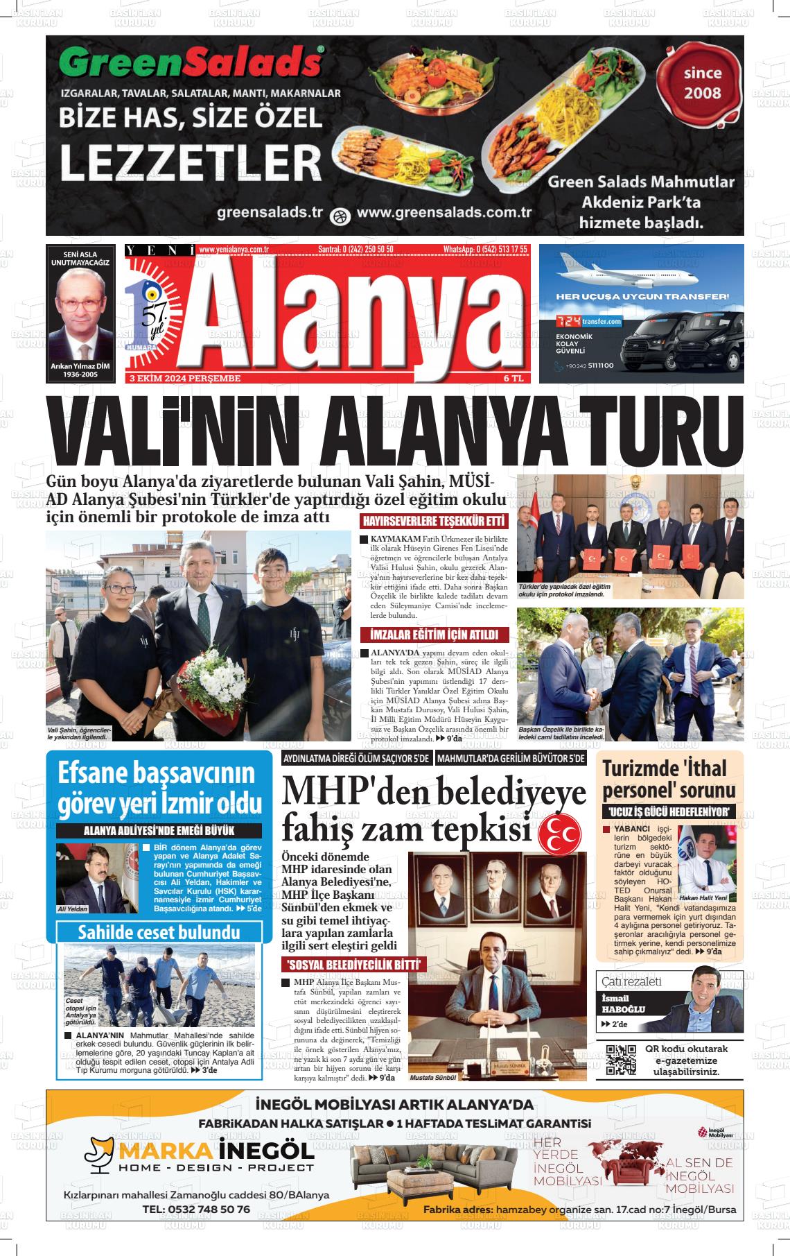 YENİ ALANYA Gazetesi