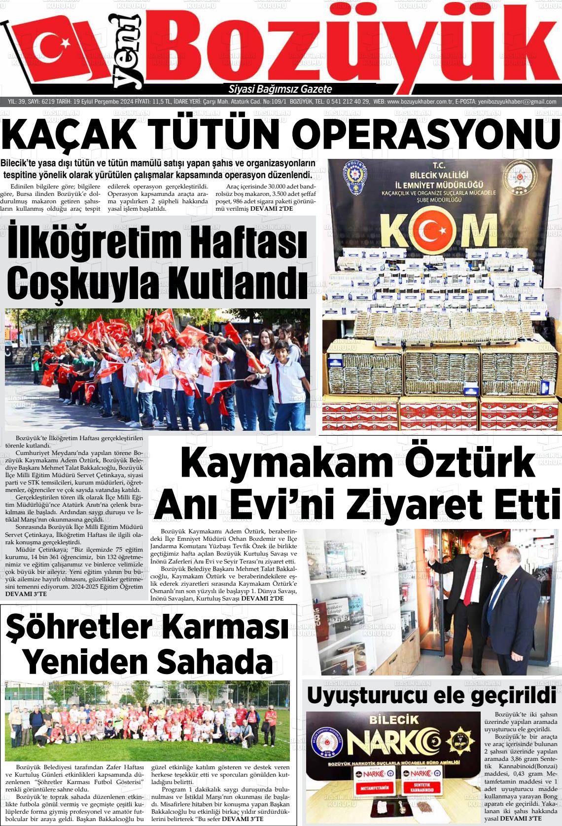 YENİ BOZÜYÜK Gazetesi