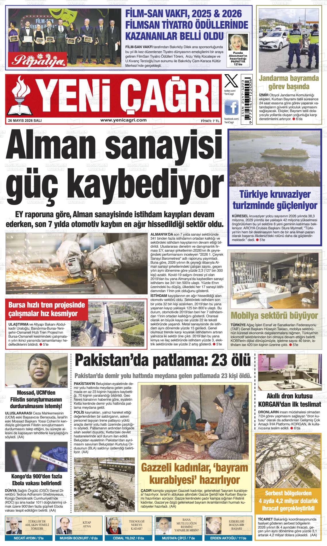 YENİ ÇAĞRI Gazetesi
