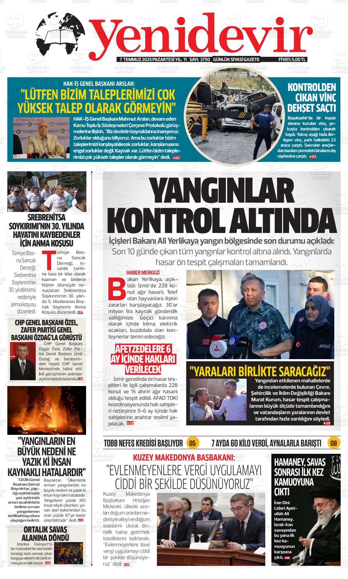 YENİ DEVİR Gazetesi