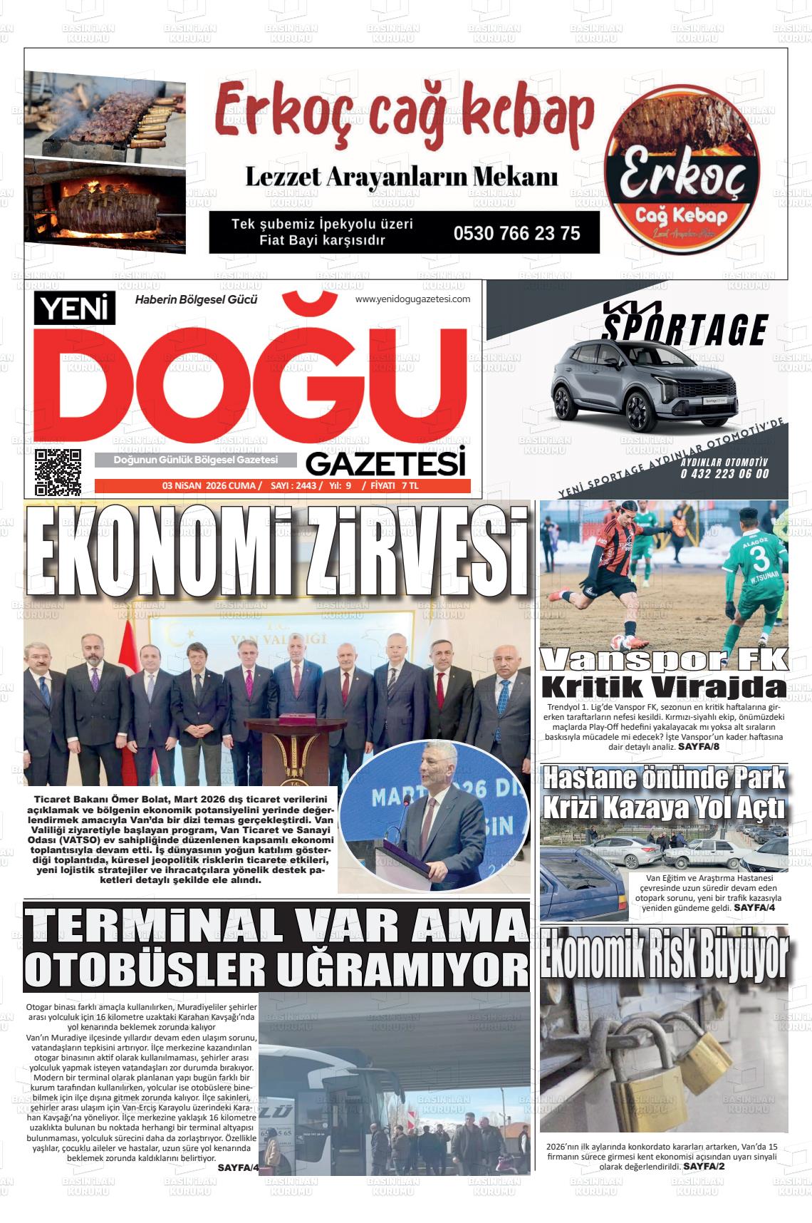 YENİ DOĞU Gazetesi