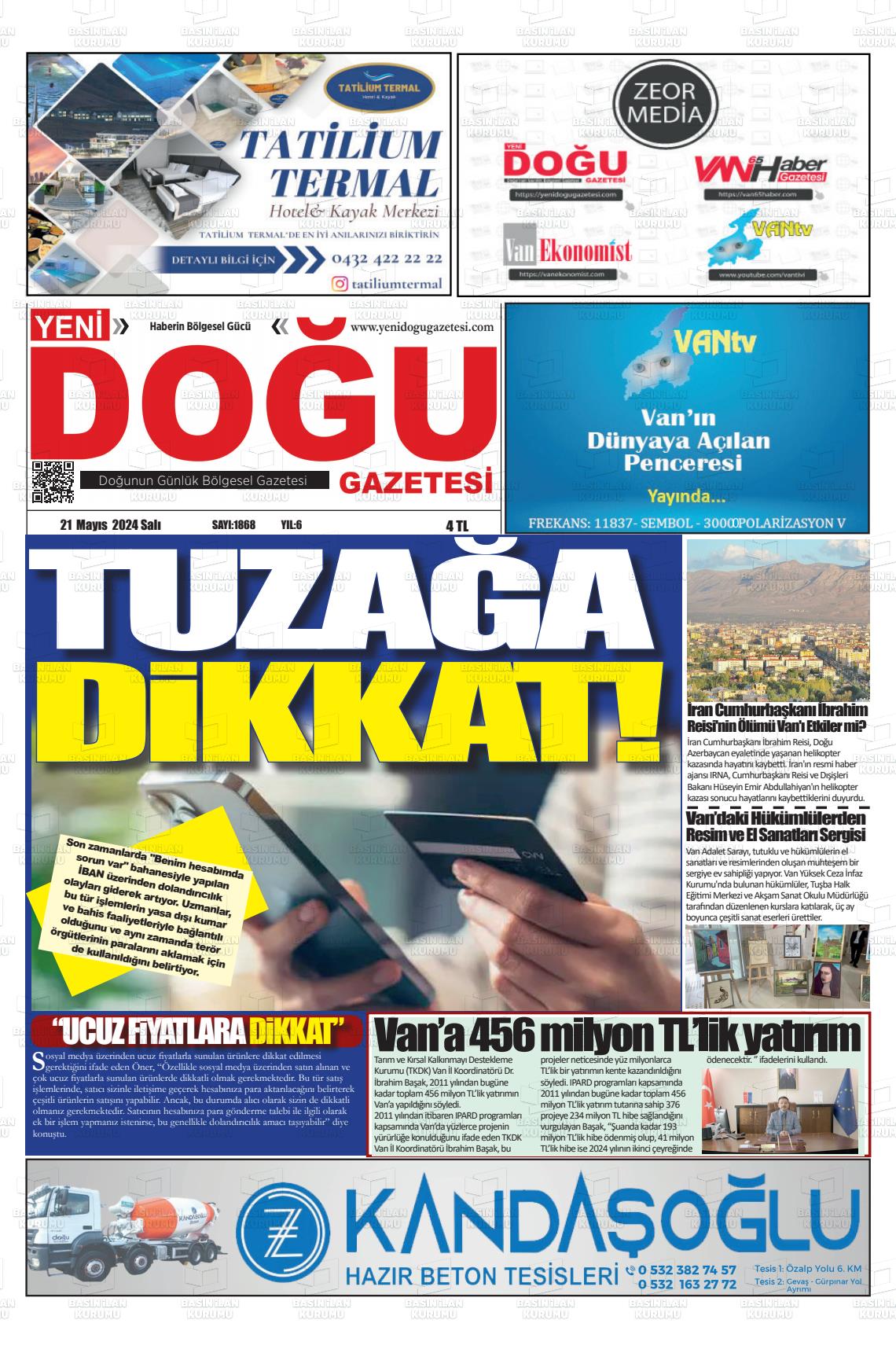 YENİ DOĞU Gazetesi