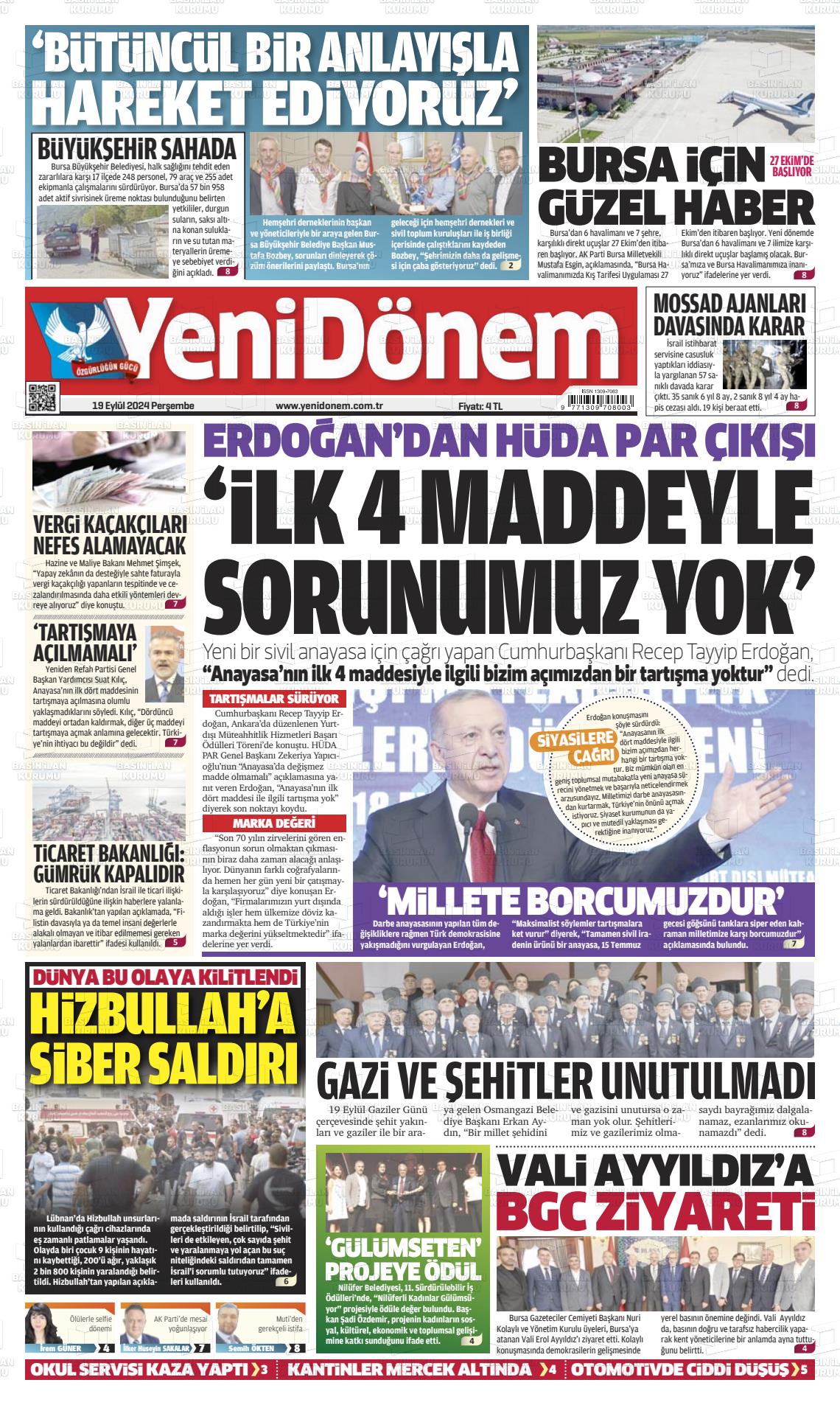 YENİ DÖNEM Gazetesi