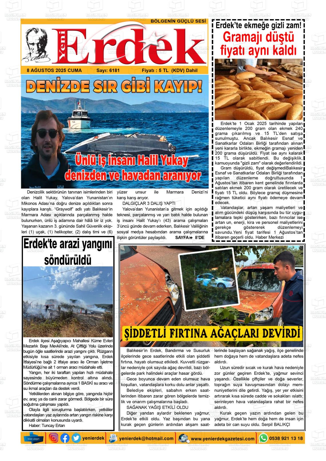 YENİ ERDEK Gazetesi