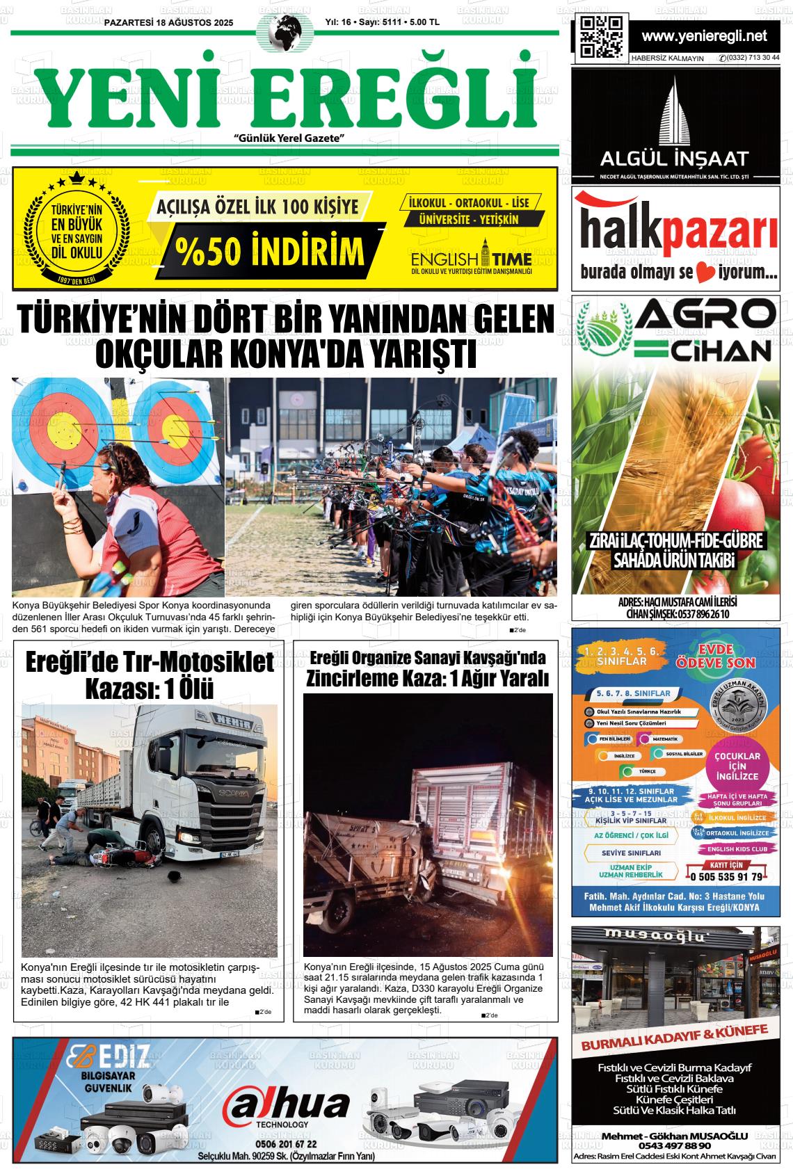 YENİ EREĞLİ Gazetesi