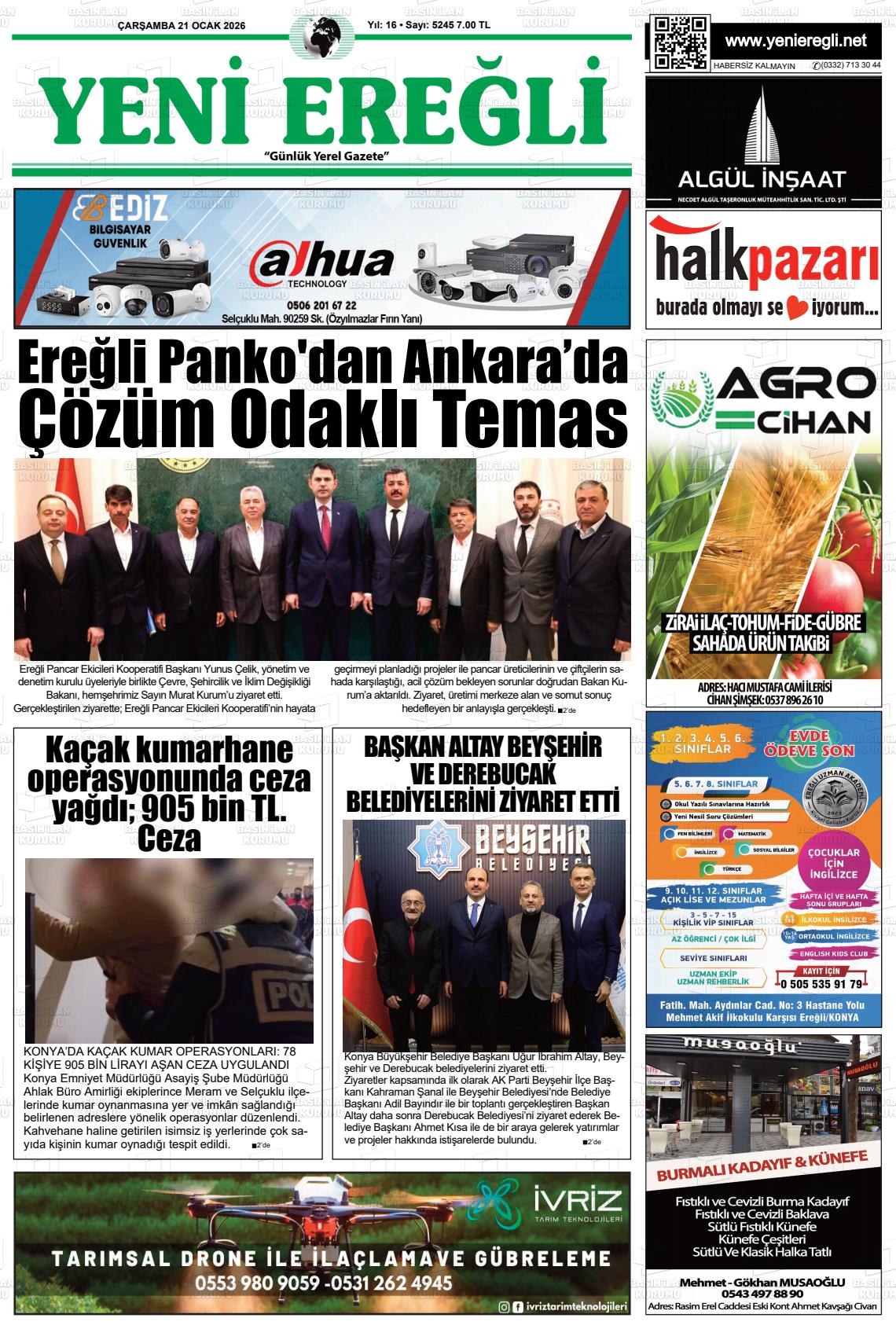 YENİ EREĞLİ Gazetesi
