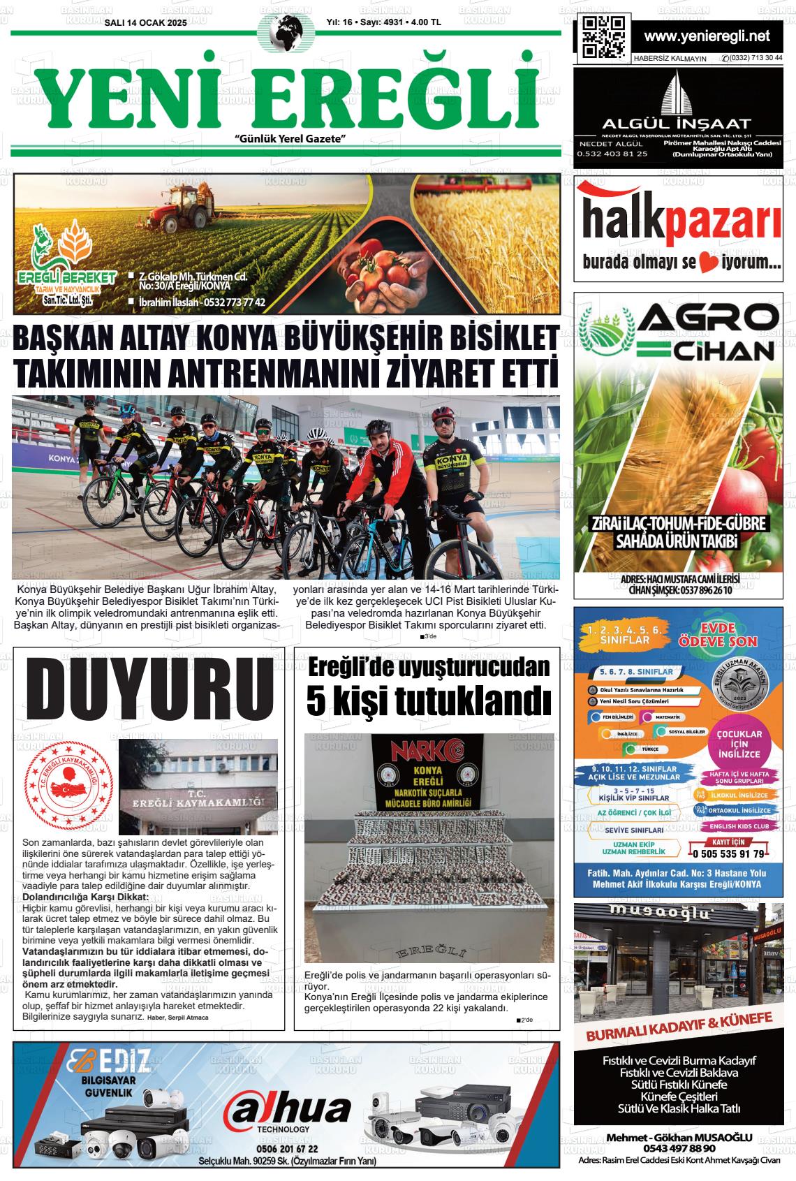 YENİ EREĞLİ Gazetesi