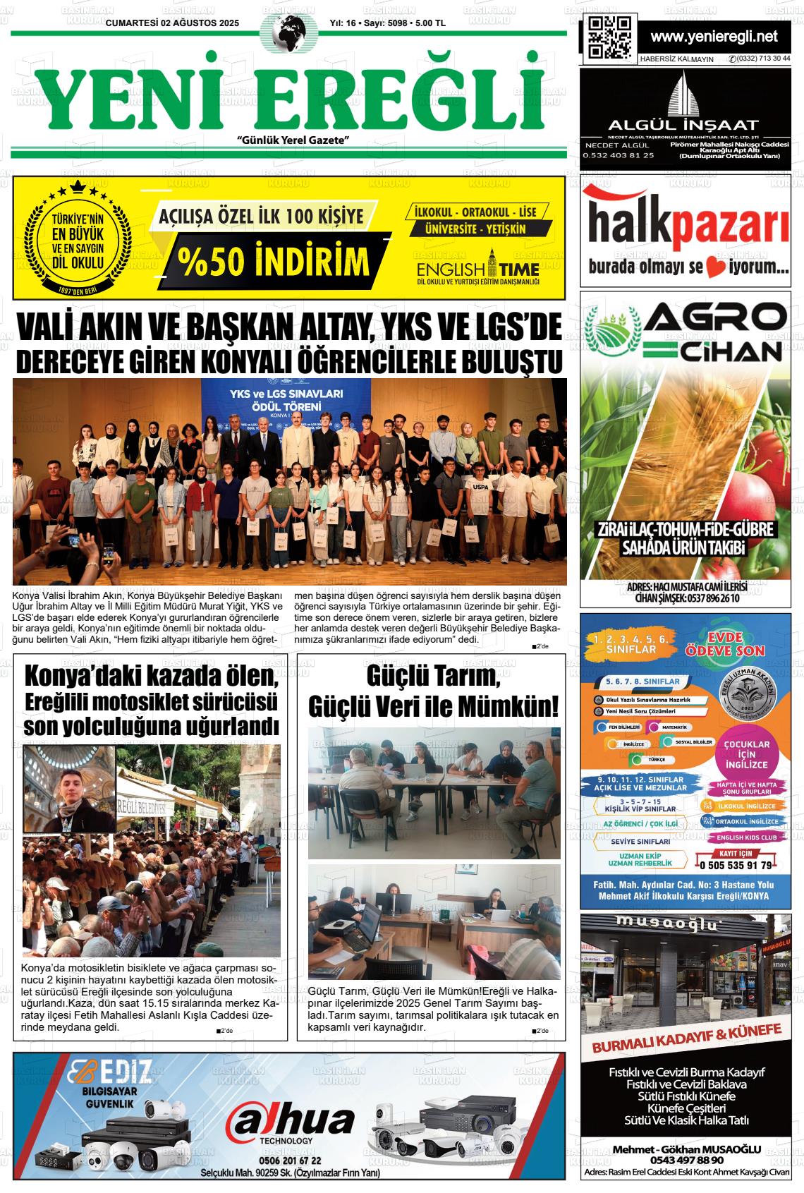 YENİ EREĞLİ Gazetesi