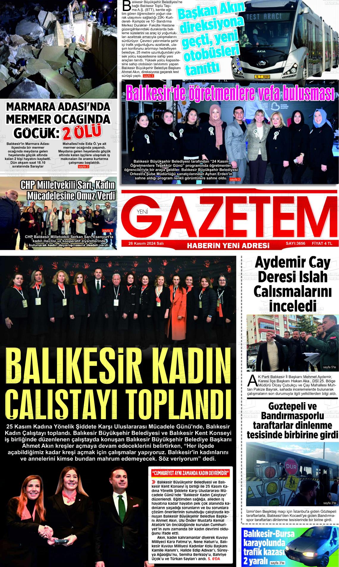 YENİ GAZETEM Gazetesi