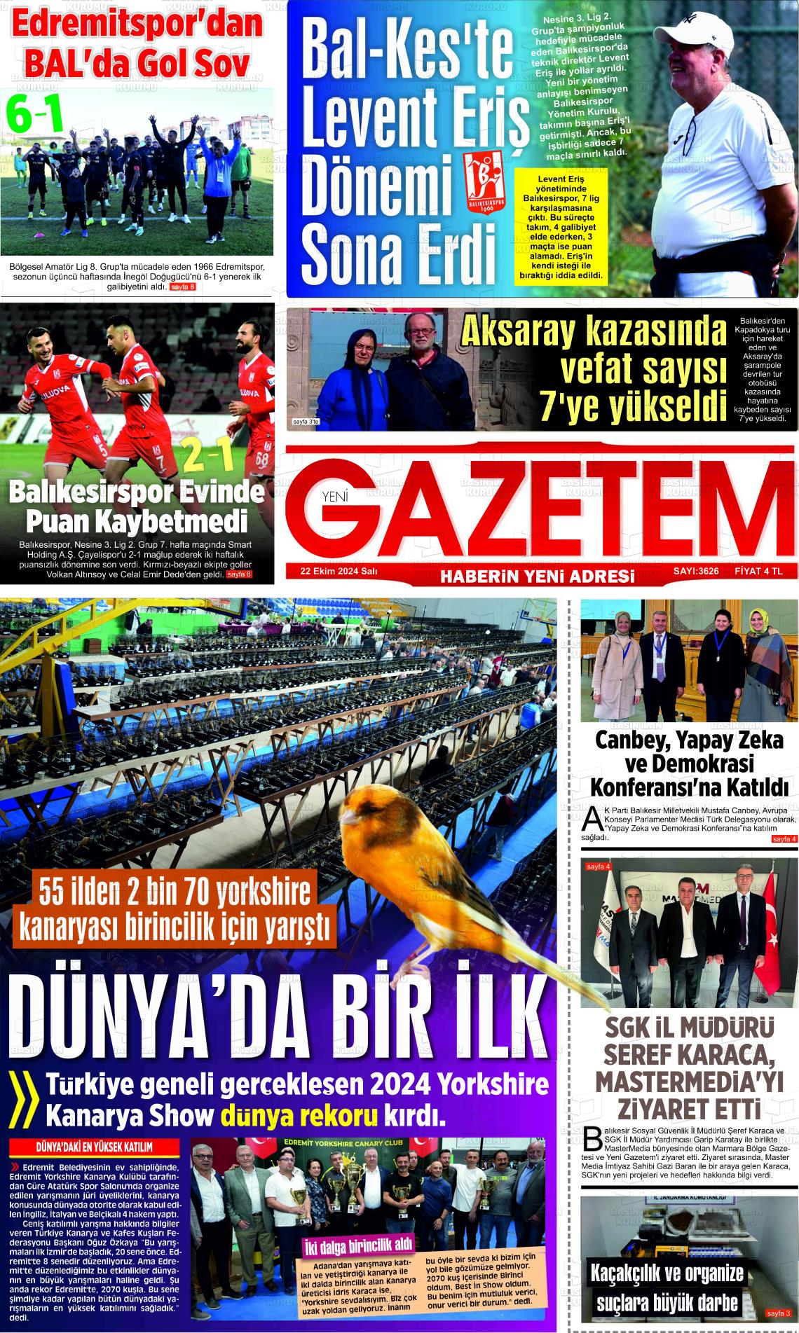 YENİ GAZETEM Gazetesi