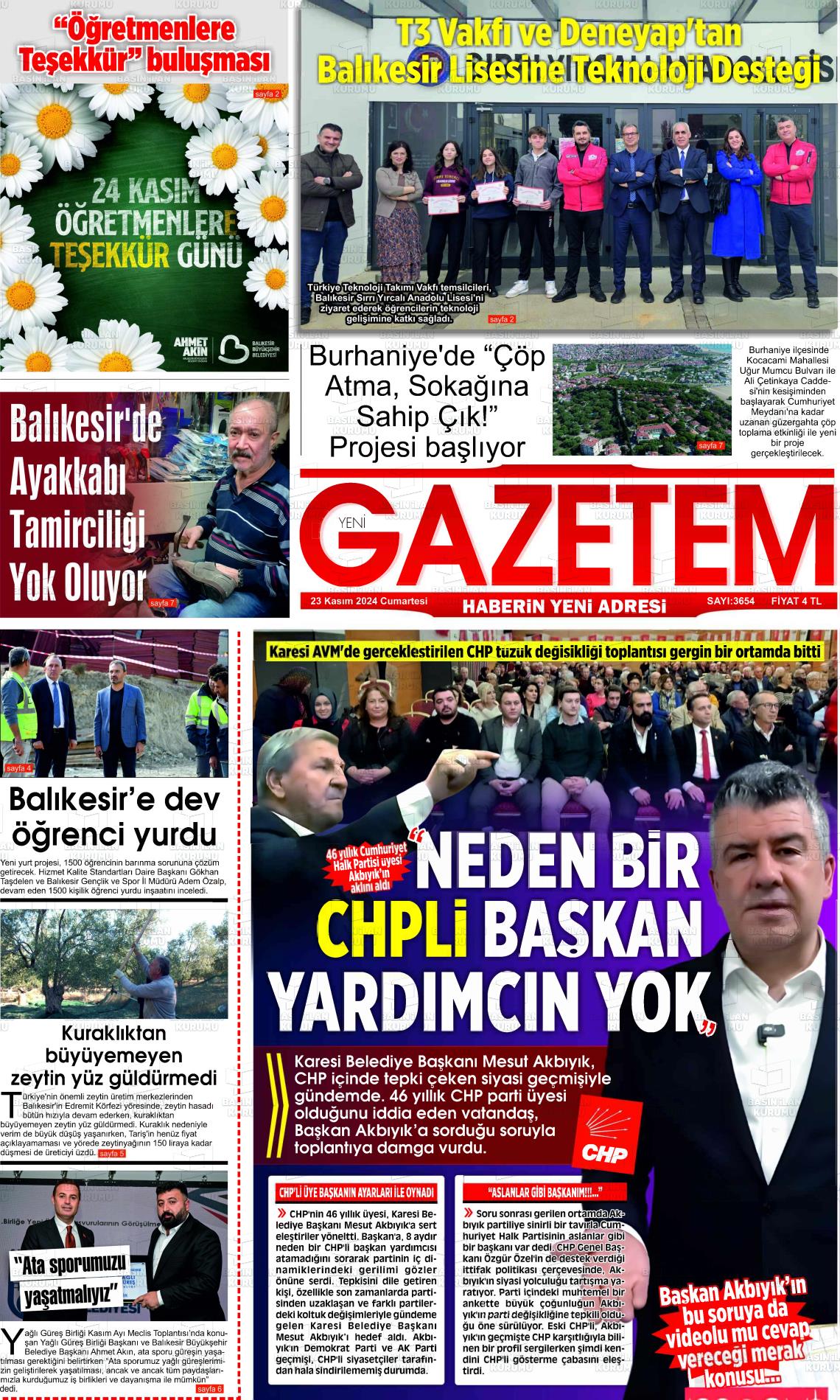 YENİ GAZETEM Gazetesi