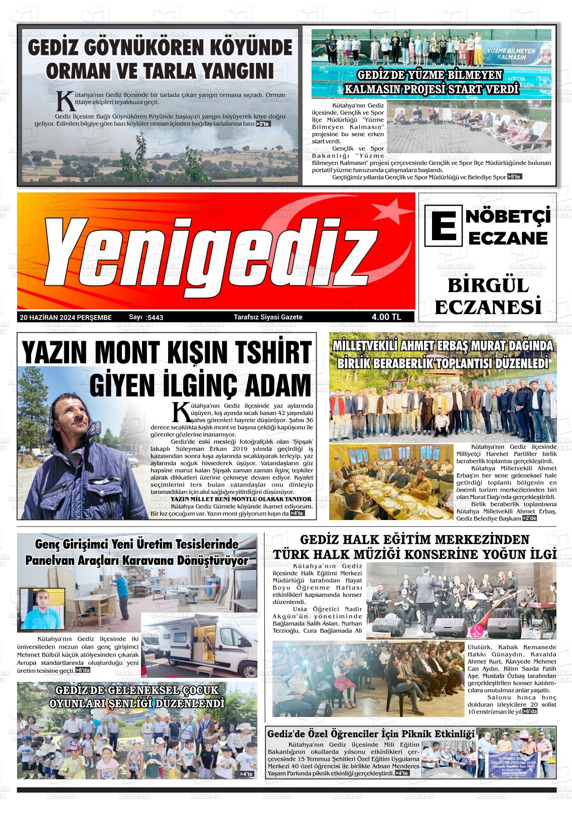 YENİ GEDİZ Gazetesi