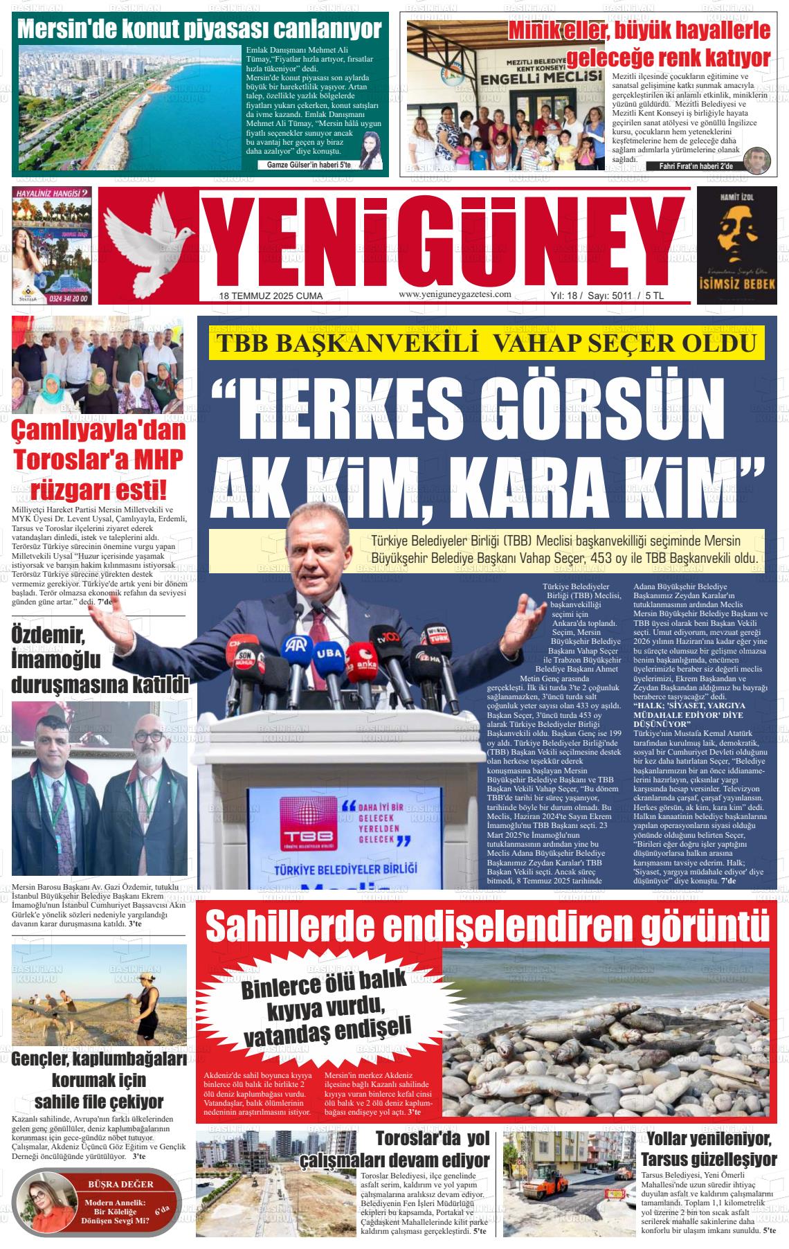 YENİ GÜNEY Gazetesi