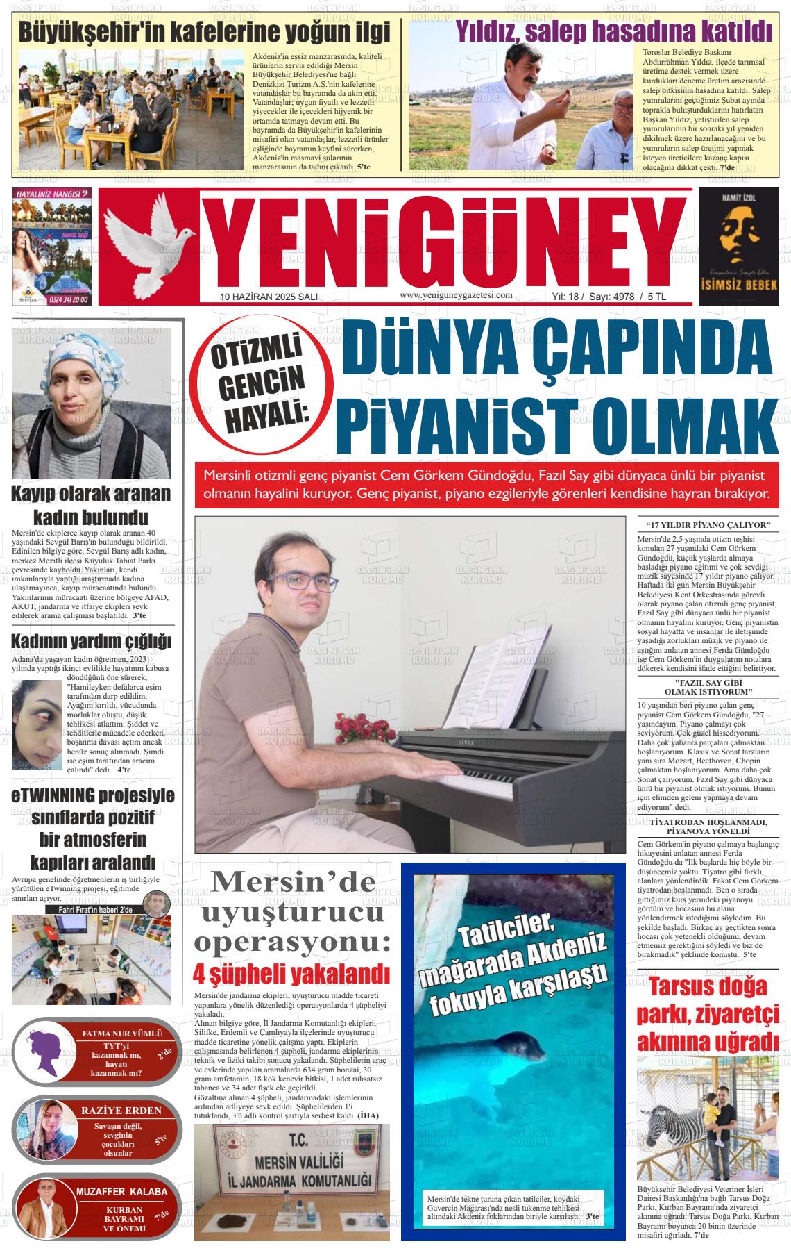 YENİ GÜNEY Gazetesi