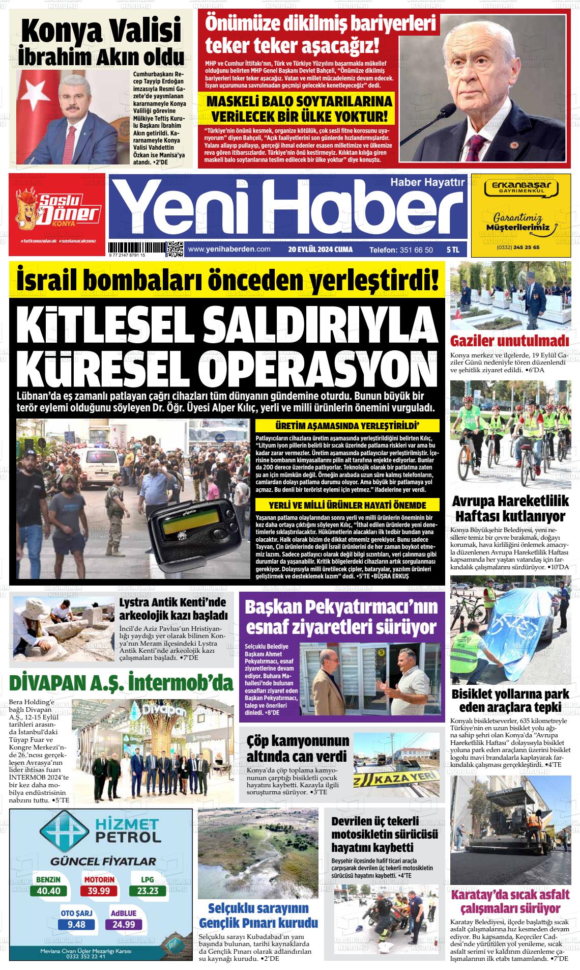 YENİ HABER Gazetesi