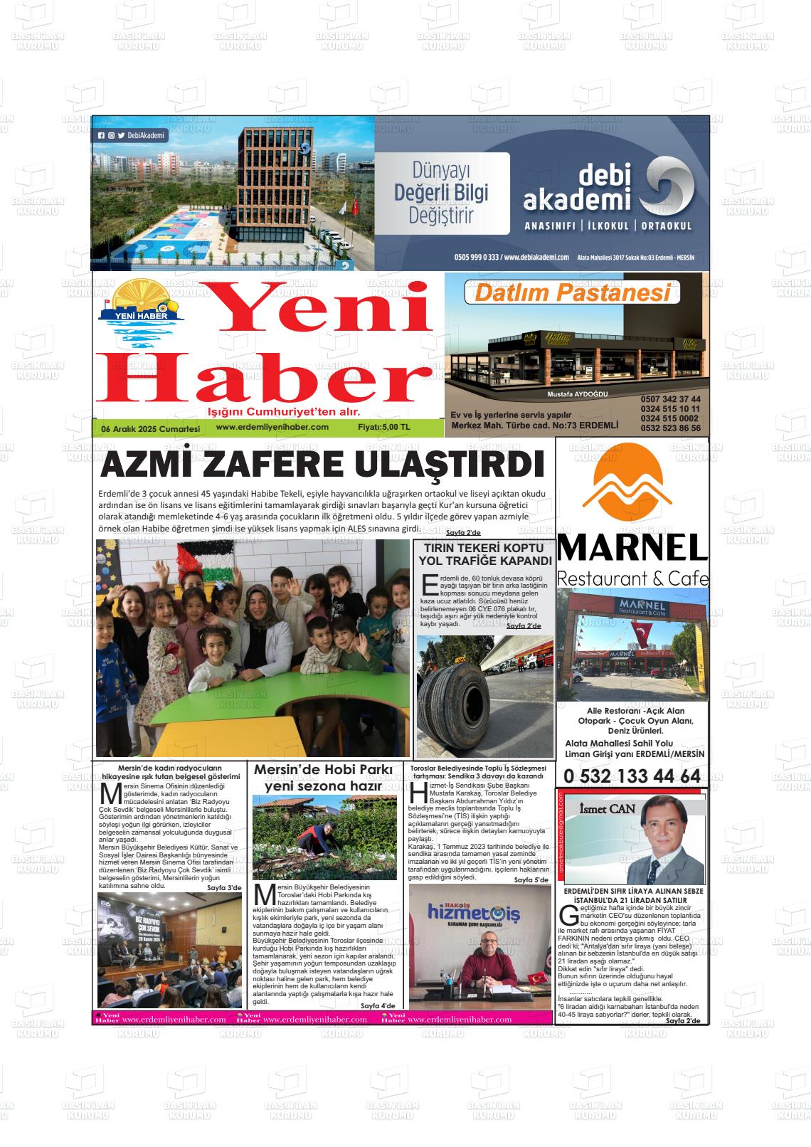 YENİ HABER Gazetesi
