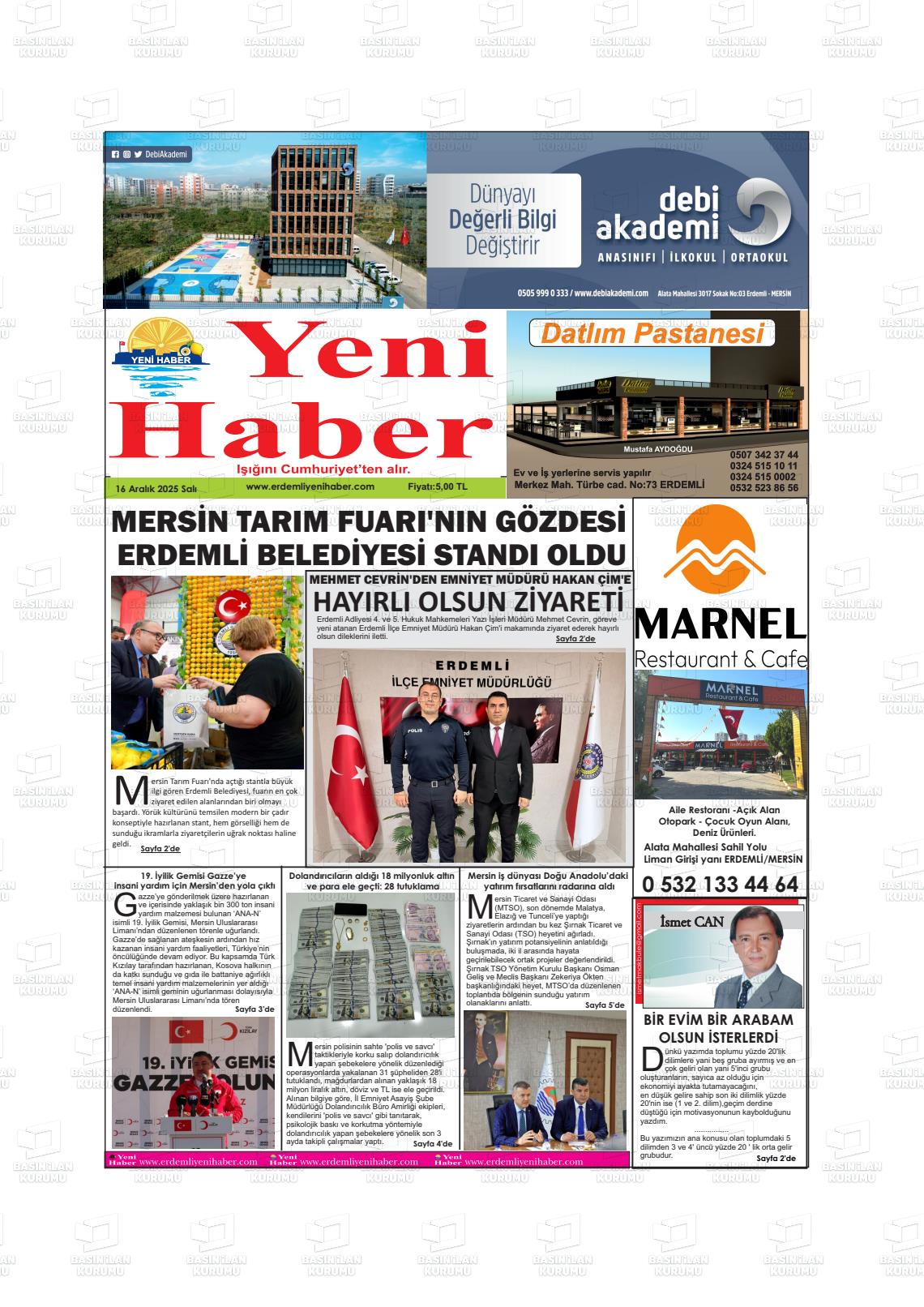 YENİ HABER Gazetesi