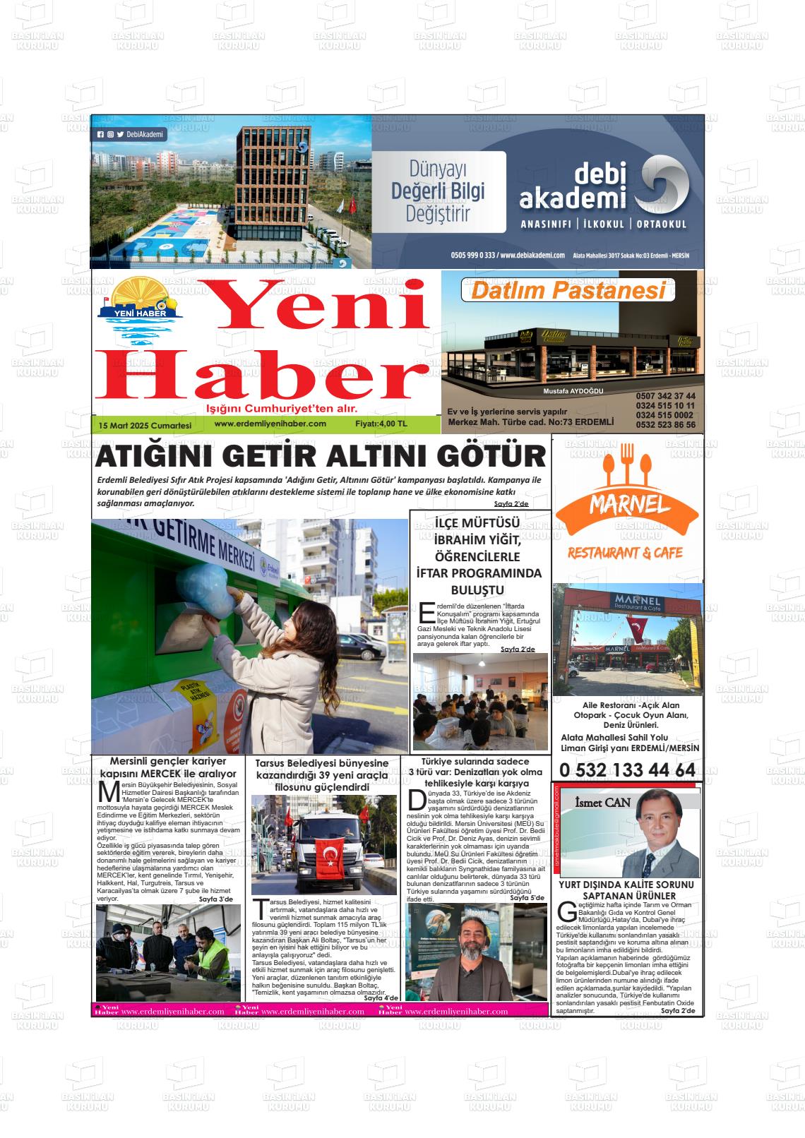 YENİ HABER Gazetesi