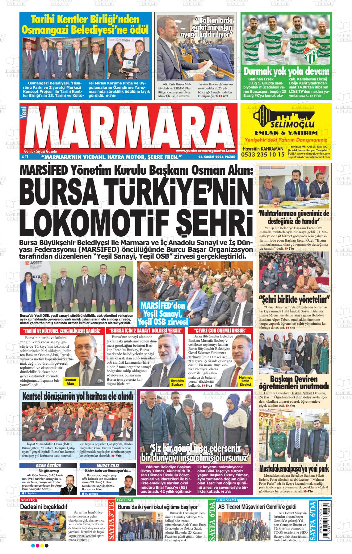 YENİ MARMARA Gazetesi