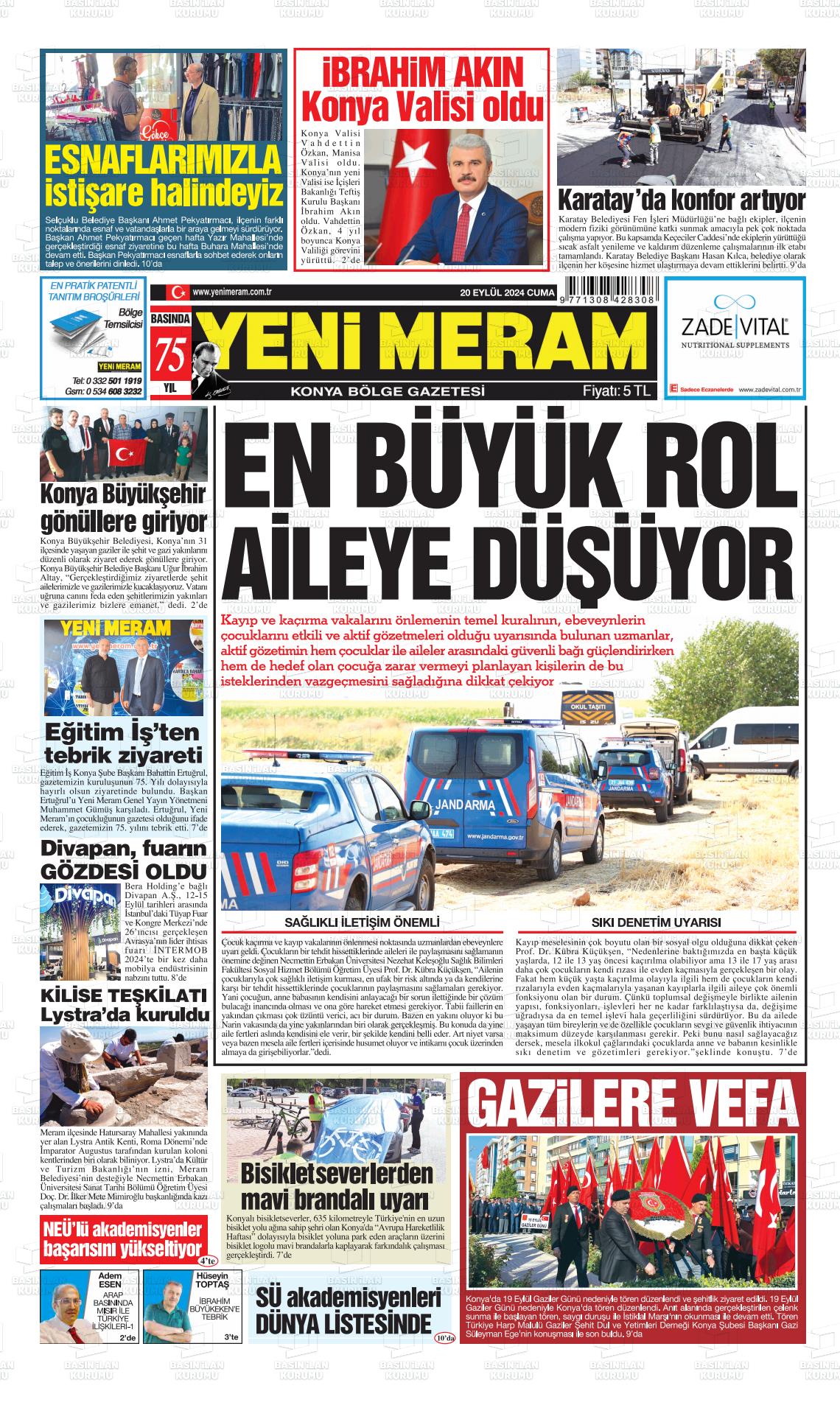 YENİ MERAM Gazetesi