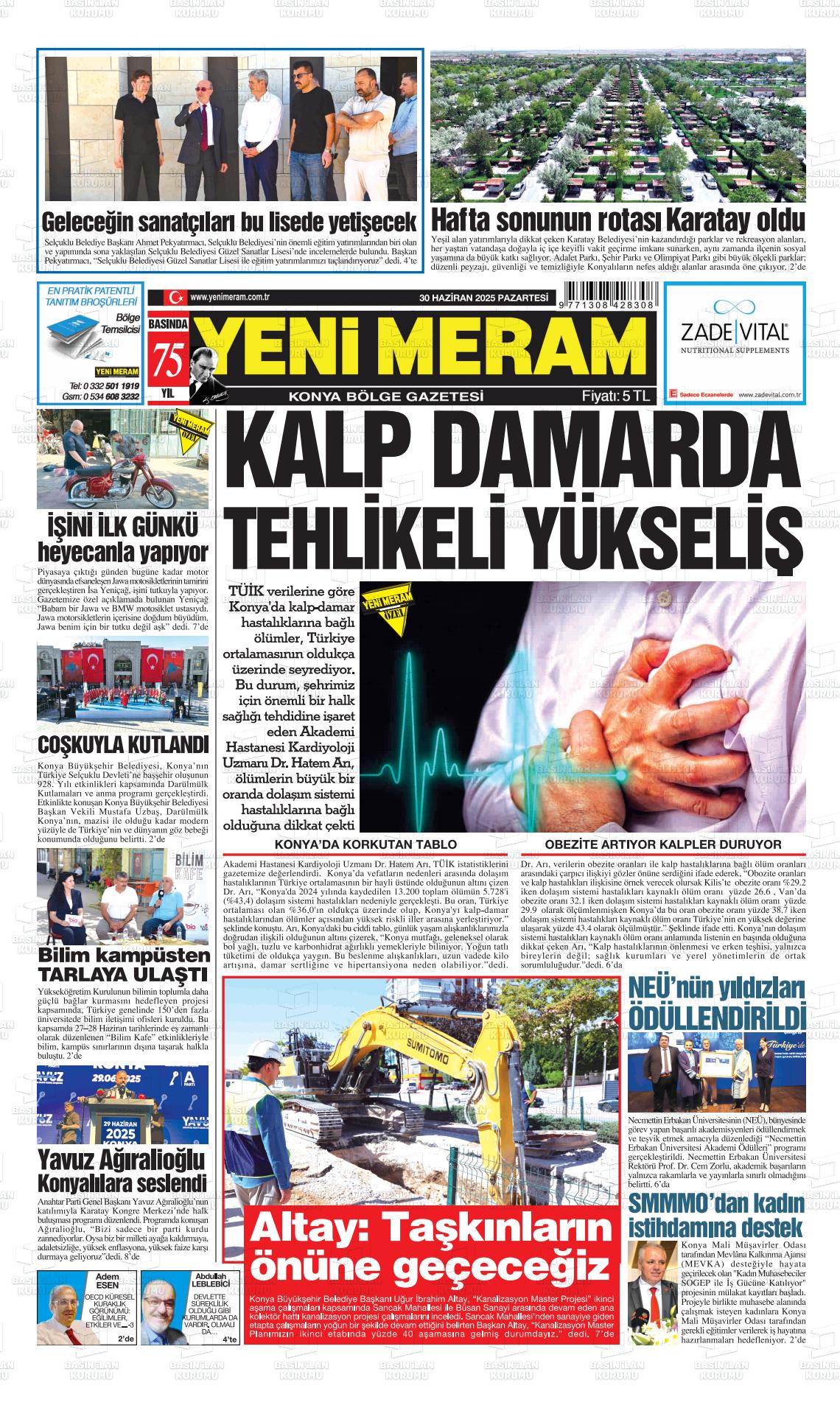 YENİ MERAM Gazetesi