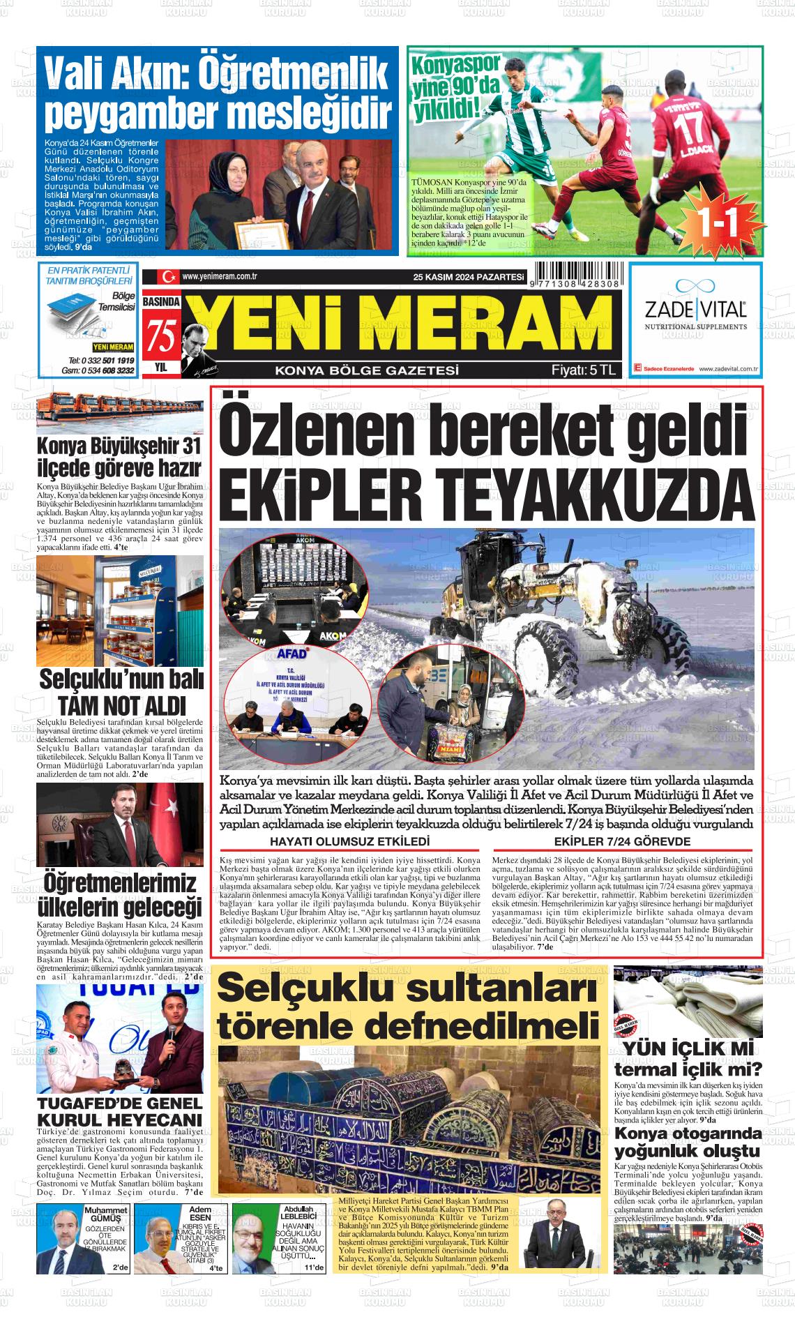 YENİ MERAM Gazetesi